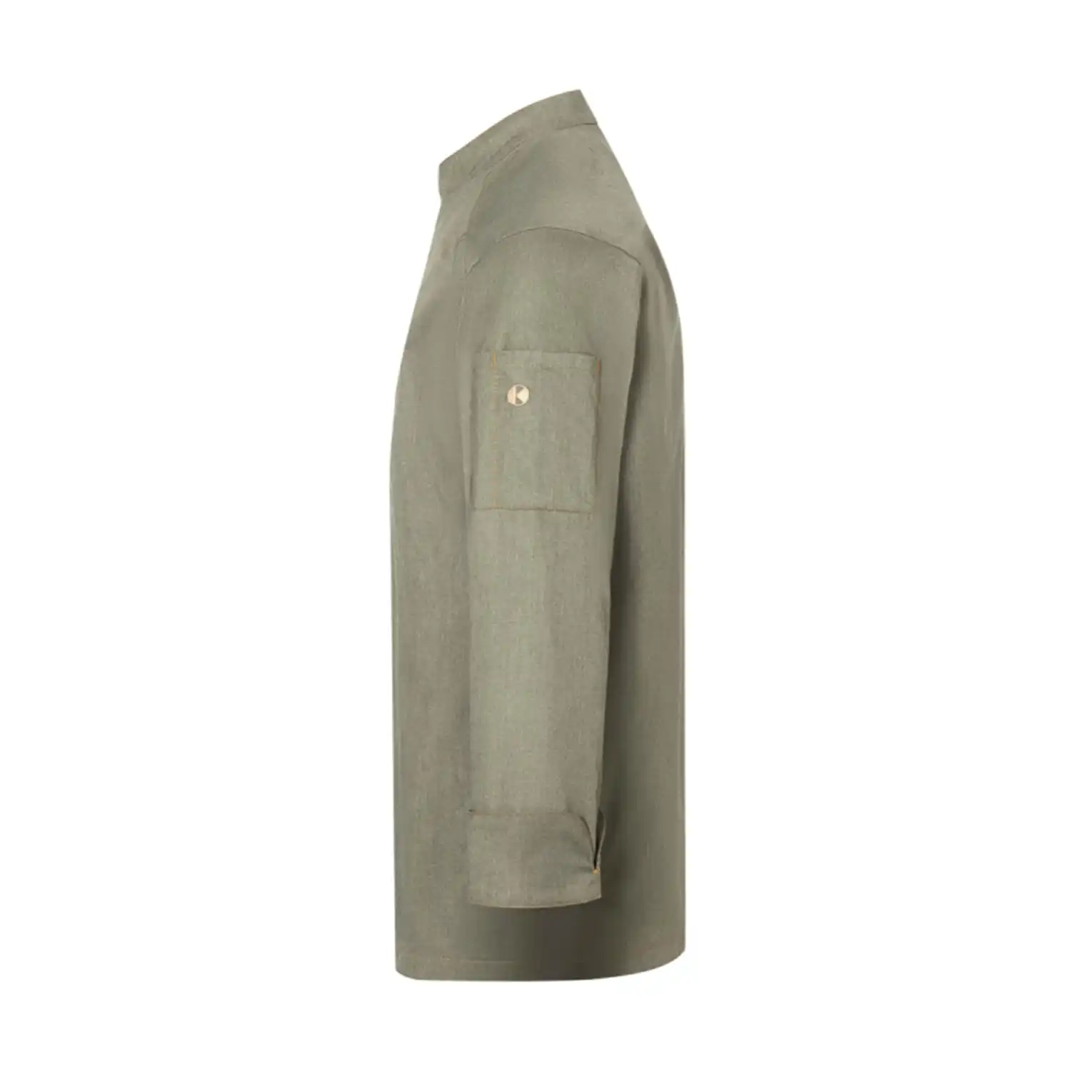 Herren Kochjacke Jeans "JM 24" in 46, vintage moosgrün - Thumbnail 3