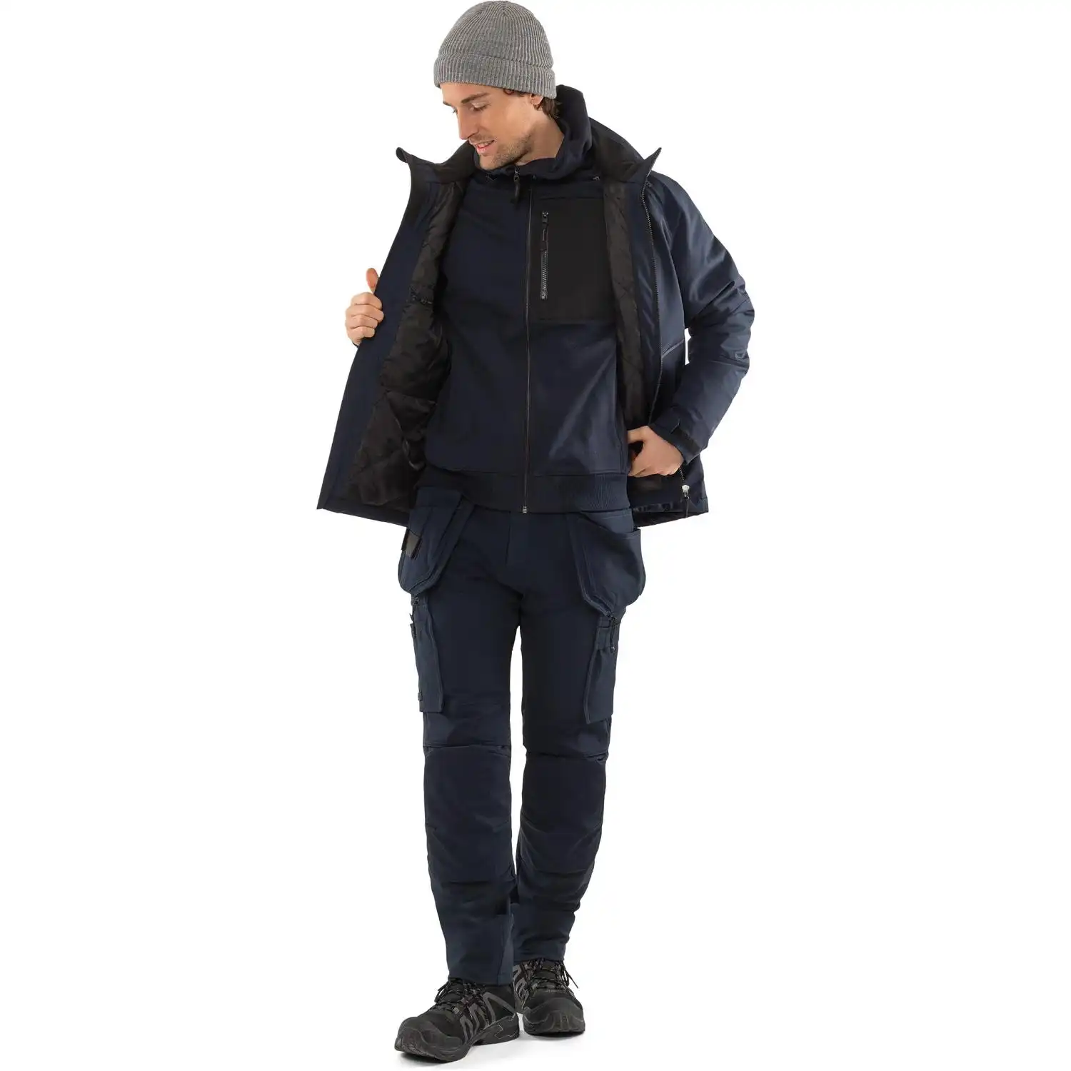 Winterjacke Stretch "4883 GLS" in dunkelmarine, XS - Thumbnail 7