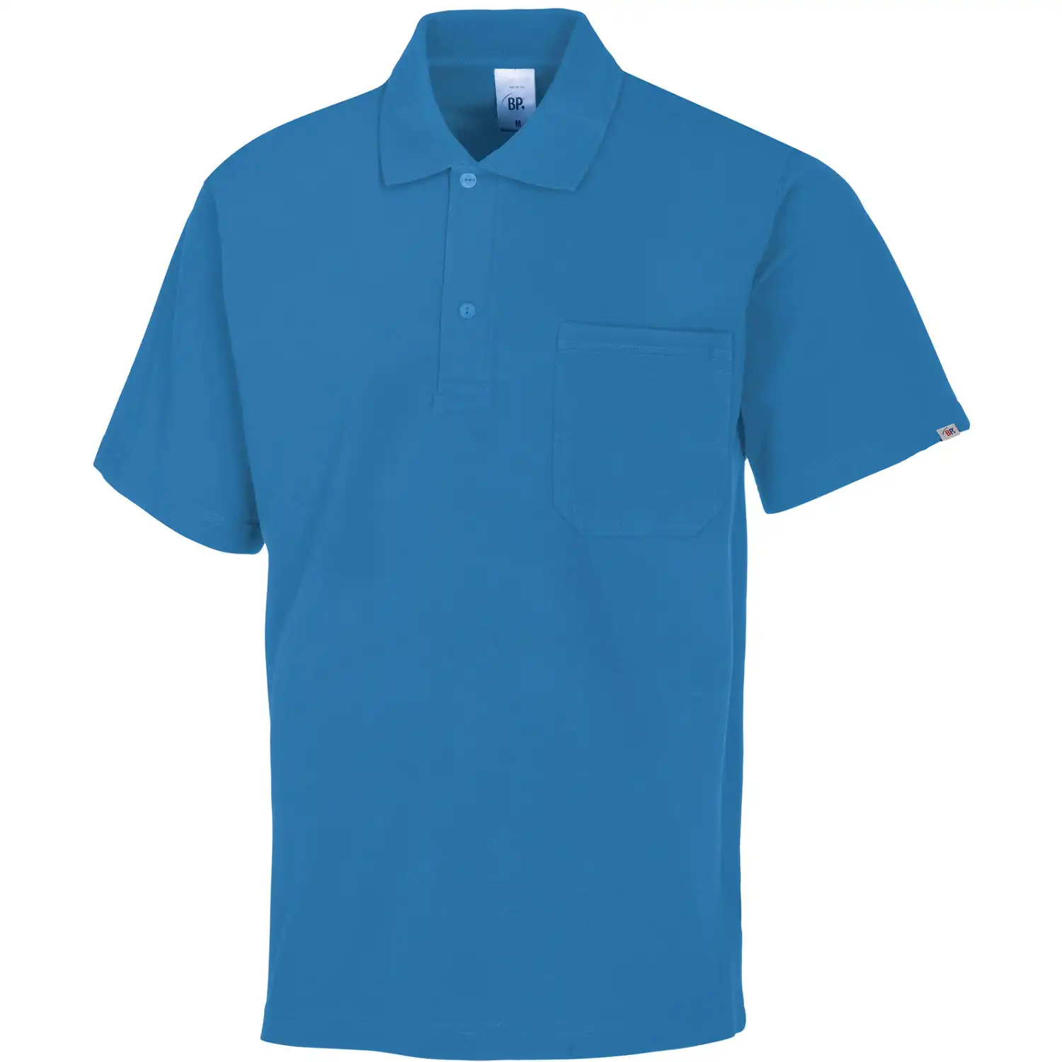 Poloshirt Unisex "1612" in azurblau, XS - Thumbnail 1