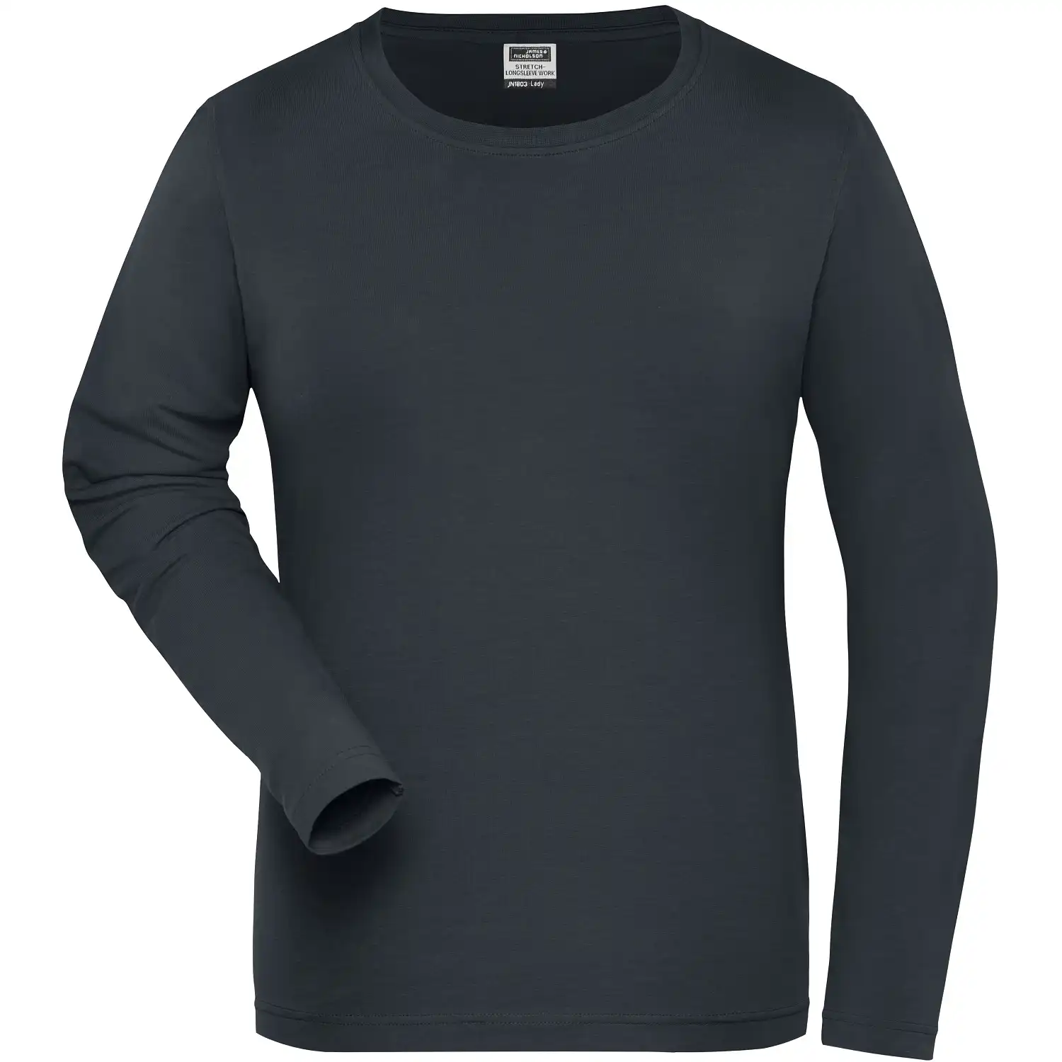 Damen Bio Stretch Langarmshirt "JN1803" UV-Schutz in carbon, XXL - Bild 1