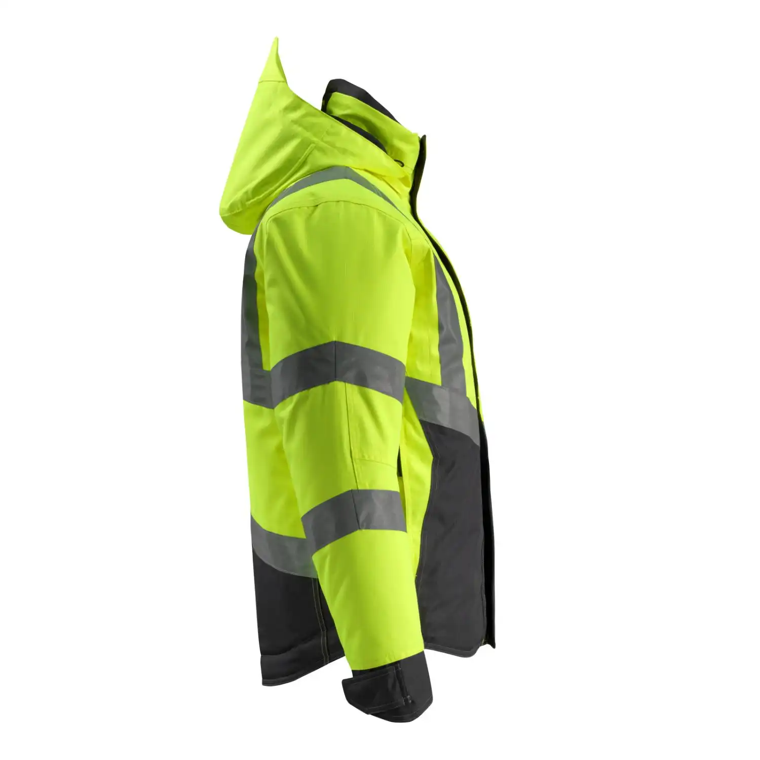 Warnschutz Winterjacke "HASTINGS" Safe Supreme in gelb/schwarz, L - Thumbnail 4