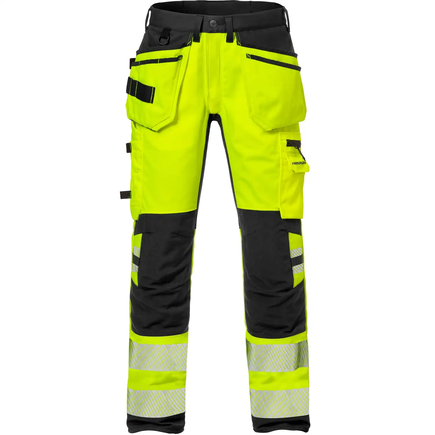 Warnschutz Stretch Handwerkerhose "2707 PLU" Stiby Kl. 2 in gelb/schwarz, C44 - Thumbnail 1