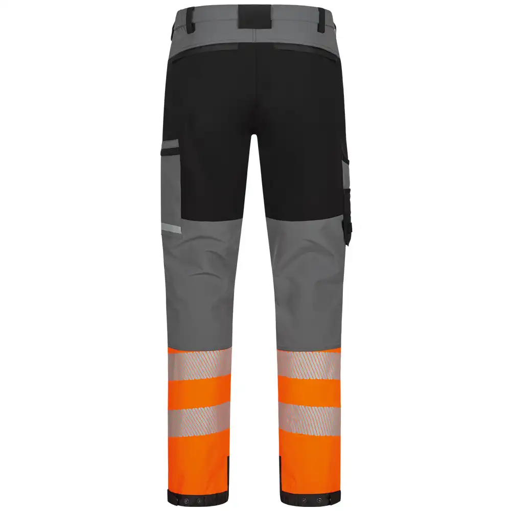 Warnschutz Stretch Bundhose Kl. 1  in grau/schwarz/orange, 29 - Thumbnail 2