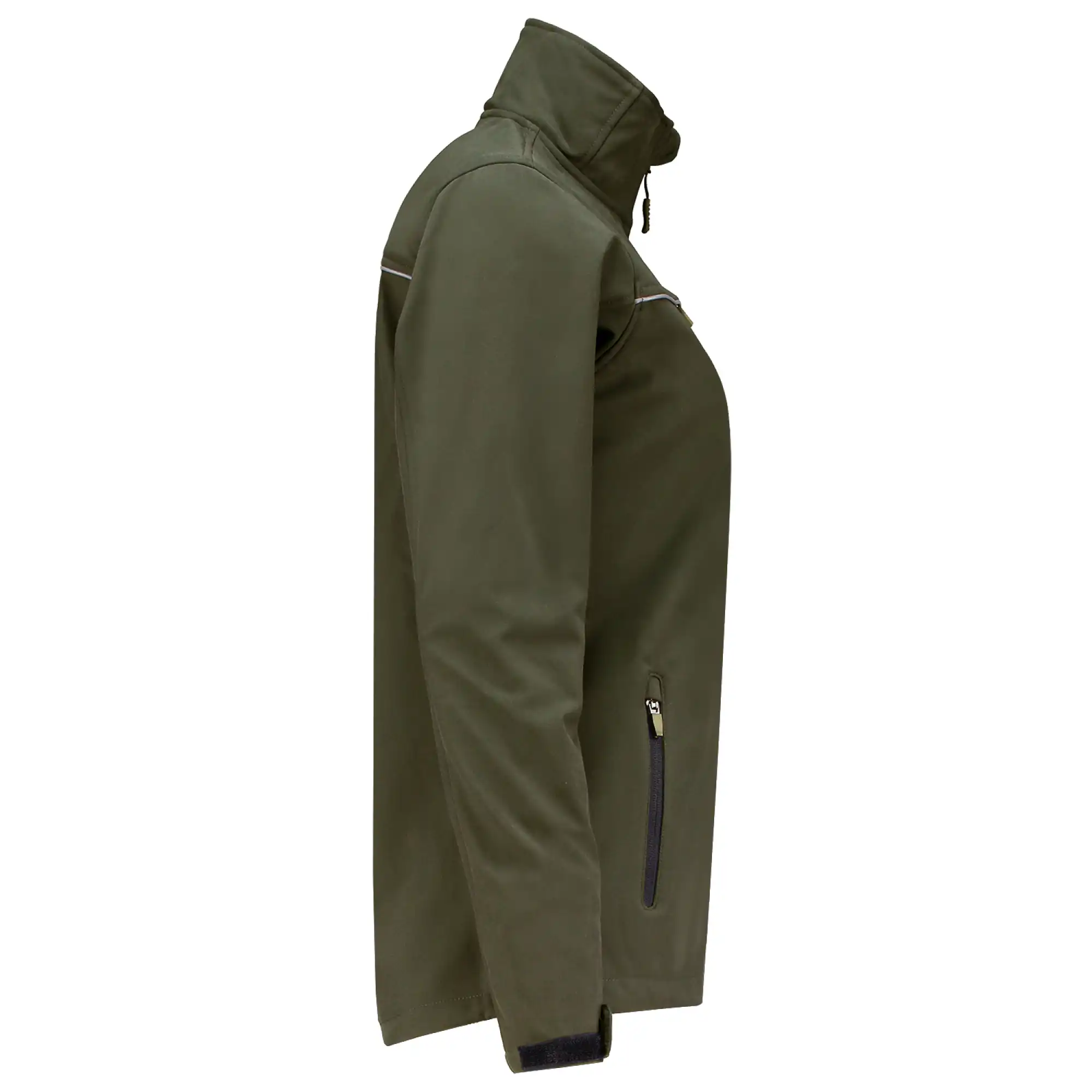 Damen Softshelljacke "402009" Exzellent in army, XS - Thumbnail 4