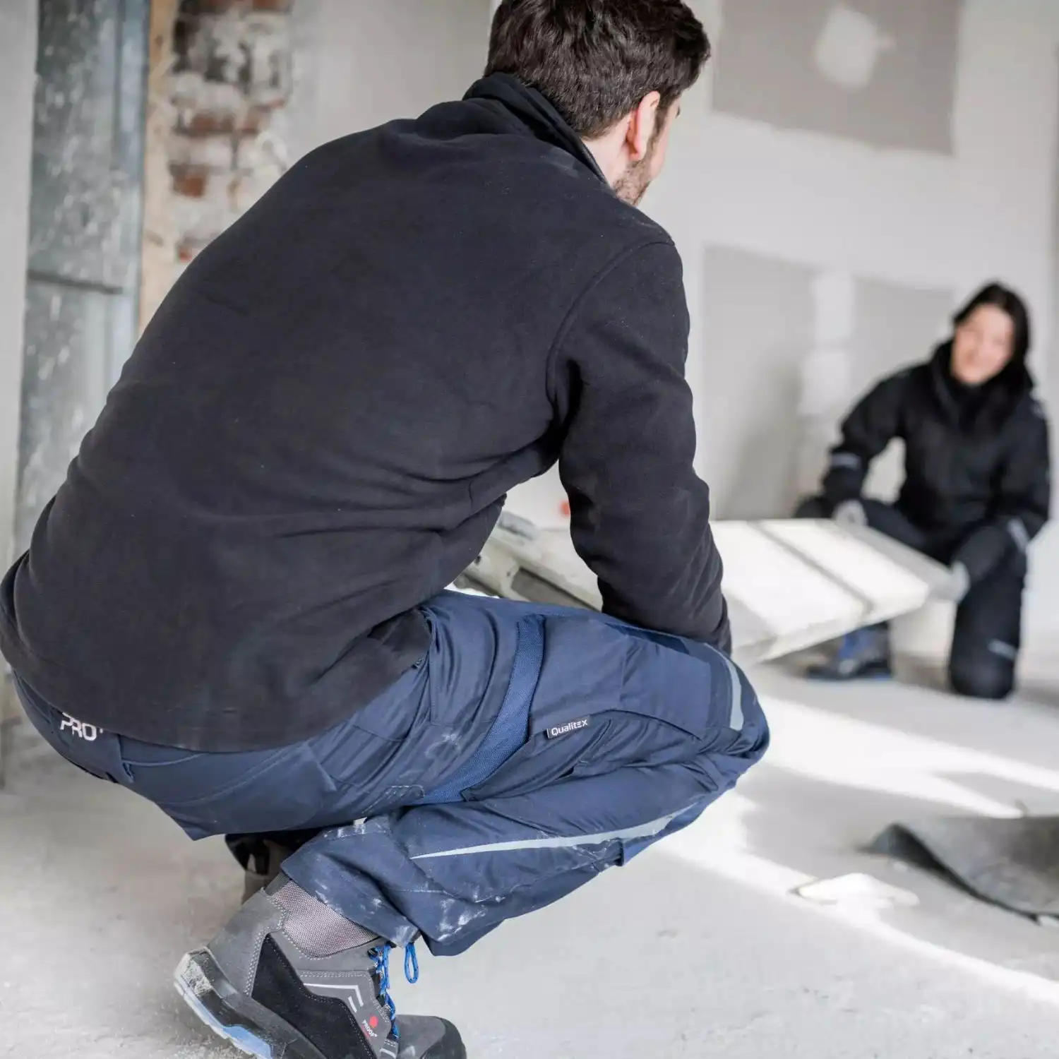 Stretch Bundhose "PRO+" in grau/schwarz, 48 - Thumbnail 4