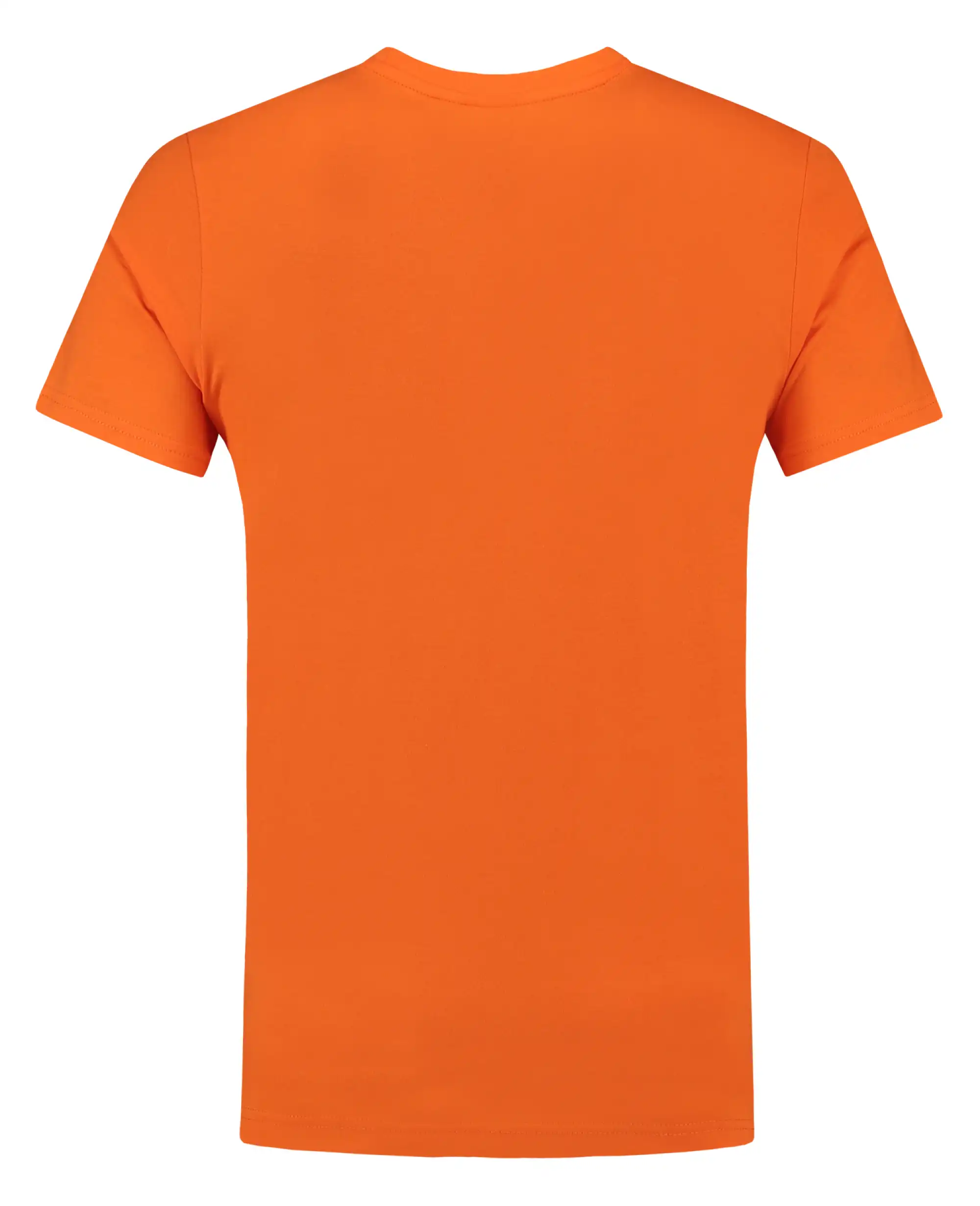 T-Shirt Fittet "101004" Casual in Orange, L - Thumbnail 2