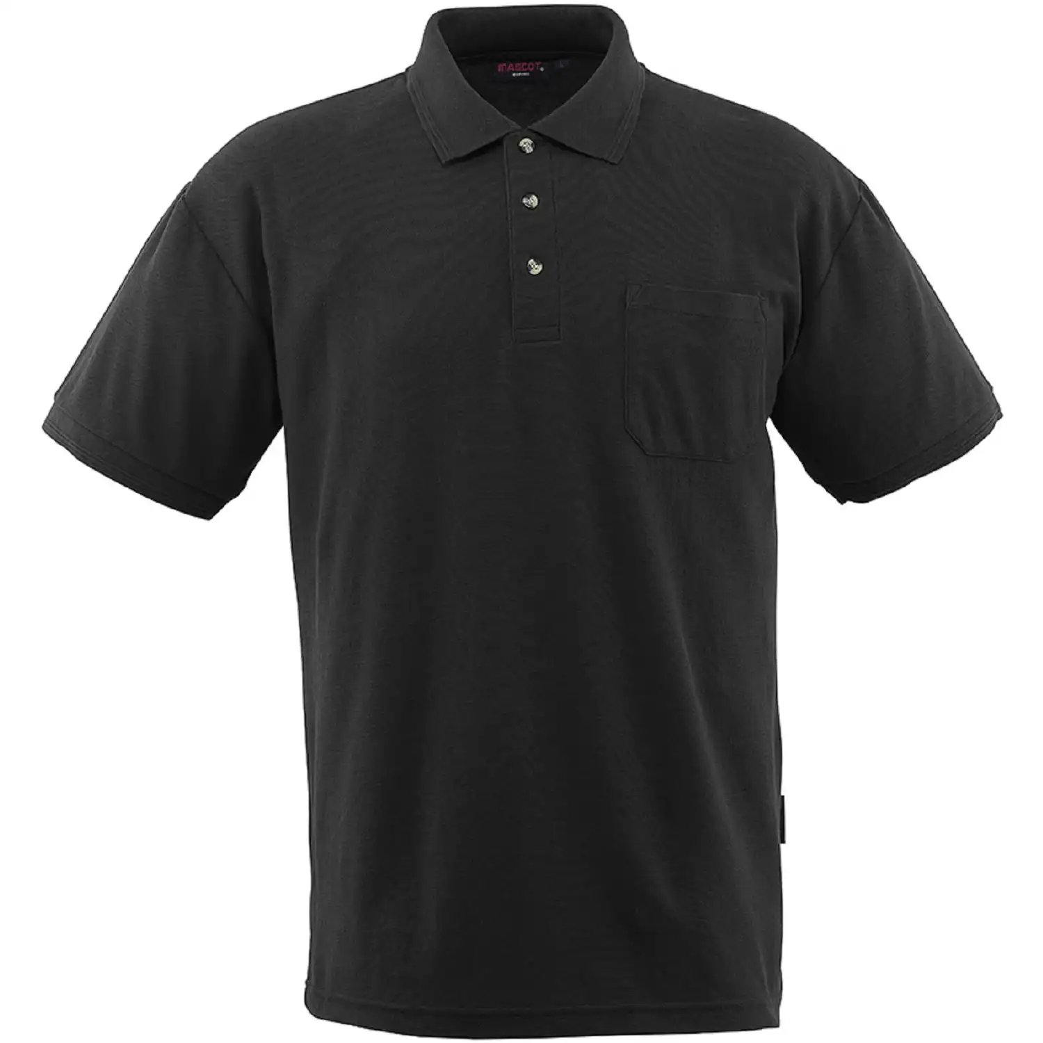 Polo-Shirt "BORNEO" Crossover in schwarz, XL - Bild 1