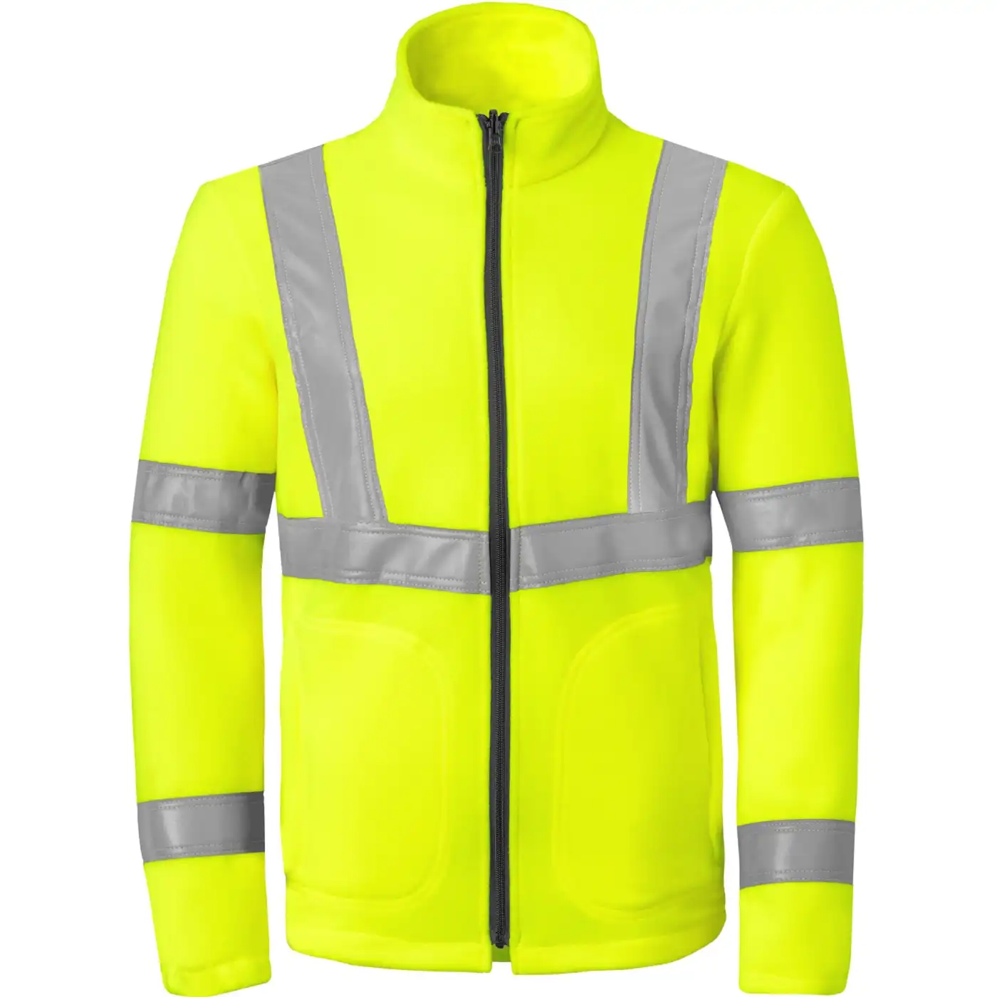 Warnschutz Fleecejacke "50219" High Visibility Excellence in gelb, XL - Thumbnail 1