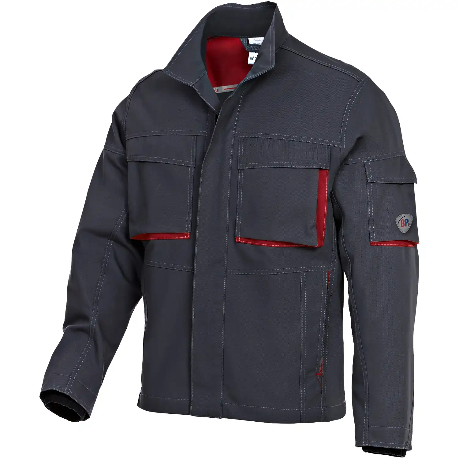Bundjacke "1795-720" Comfort Plus in anthrazit/rot, 44/46 - Bild 1