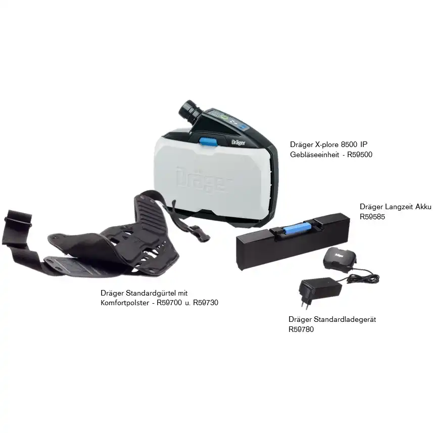 Gebläseatemschutz-Set Premium X-plore 8000 - Bild 1