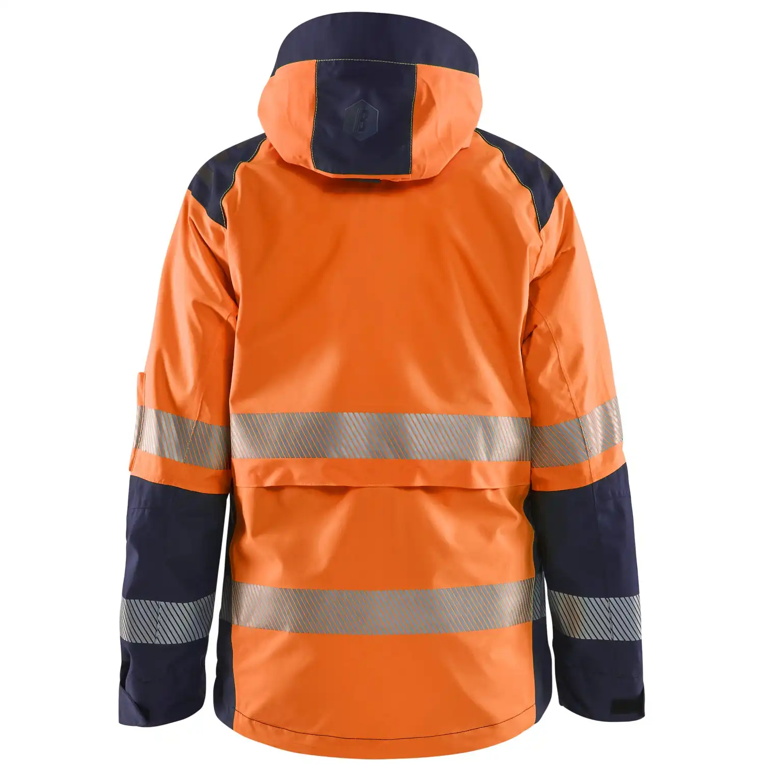 Damen Warnschutz Regenjacke Kl. 2 "4436" in orange/marine, M - Thumbnail 2