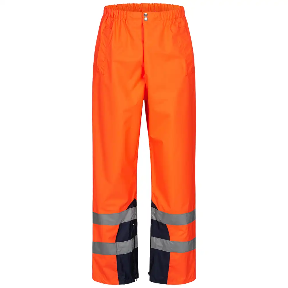 Warnschutz Regenhose Kl. 1  in orange/marine, S - Bild 1