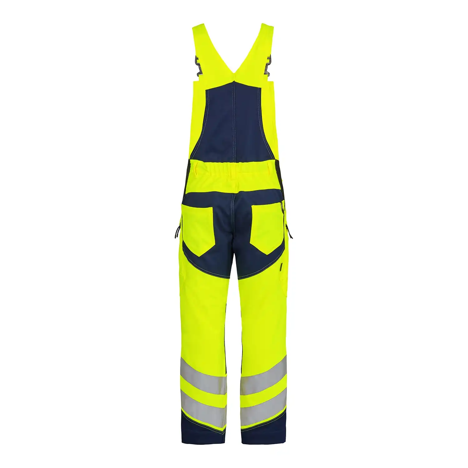 Warnschutz Stretch Latzhose "3544-314" Safety Kl. 2 in gelb/blau, 74 - Thumbnail 2