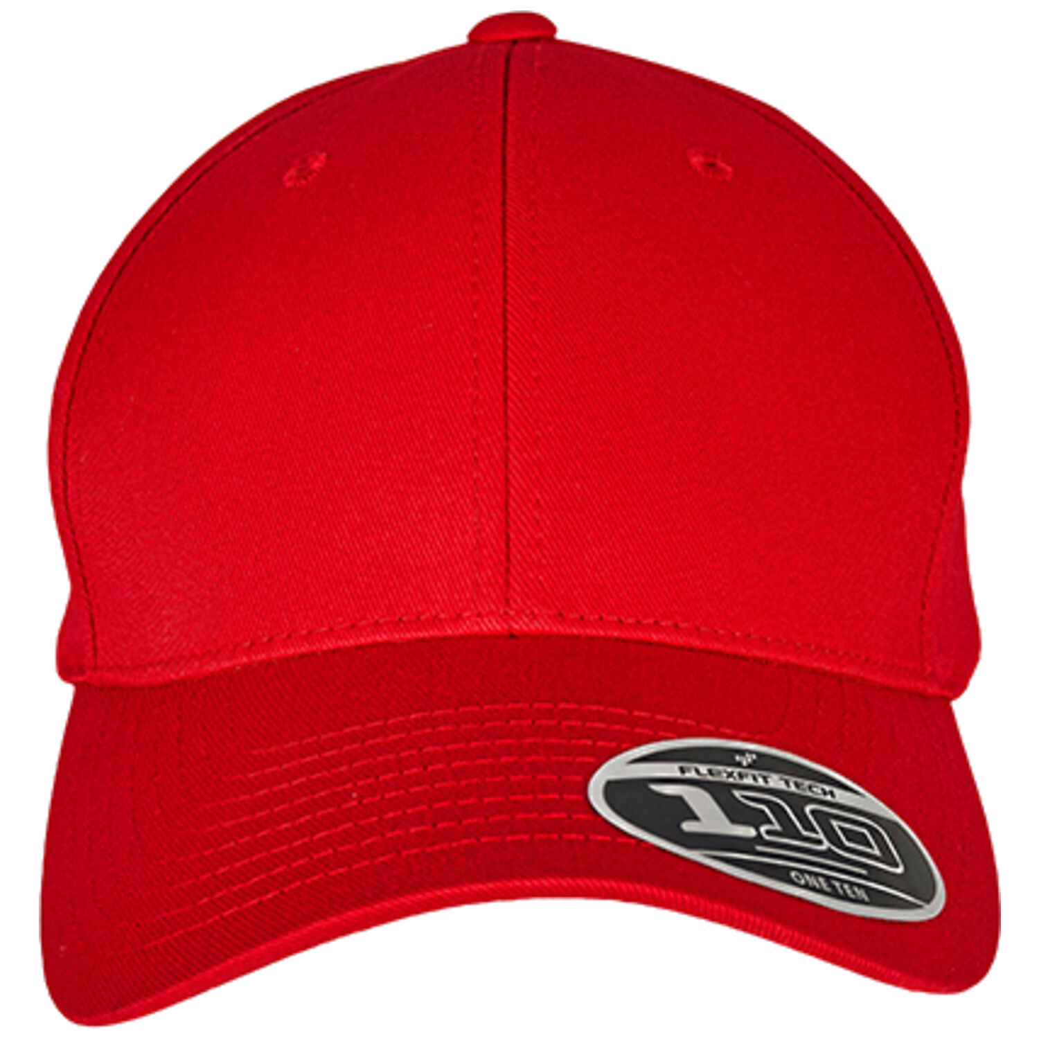 6-Panel-Snapback-Cap in Rot - Bild 1