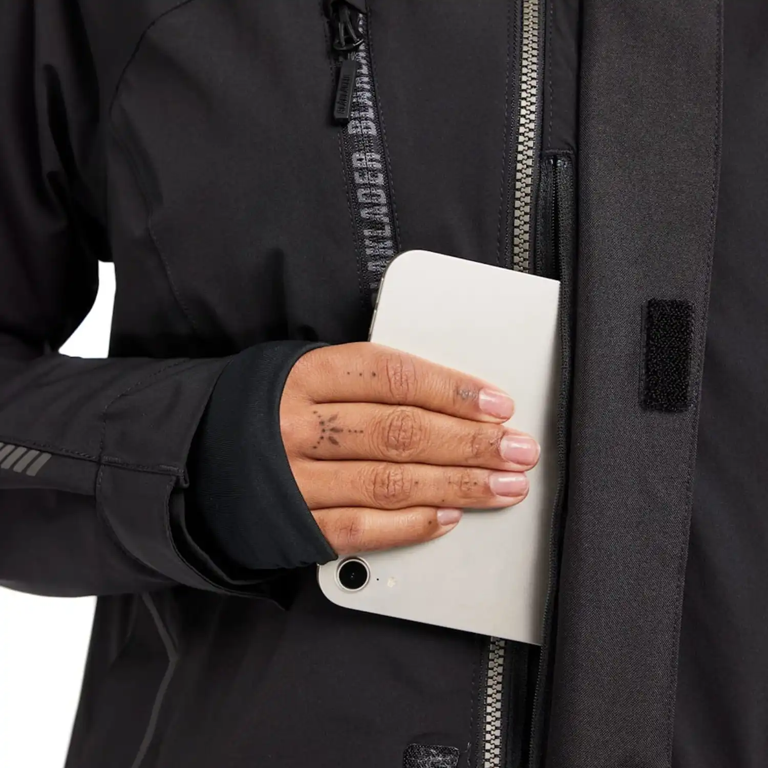 Damen Stretch Winterjacke "4408" in schwarz, M - Thumbnail 7