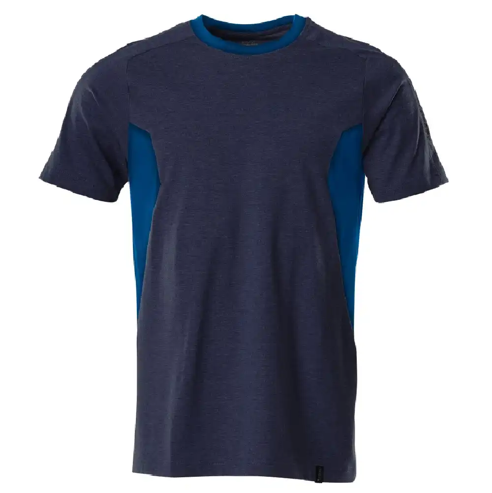 T-Shirt "ACCELERATE" in schwarzblau/azurblau, L - Bild 1