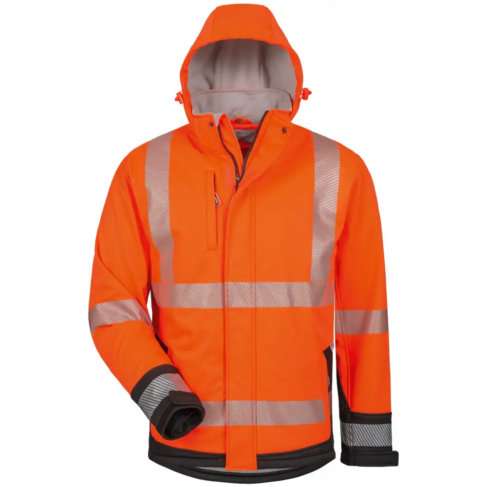 Winter Warnschutz Softshelljacke 2in1 in orange/schwarz, L - Thumbnail 1
