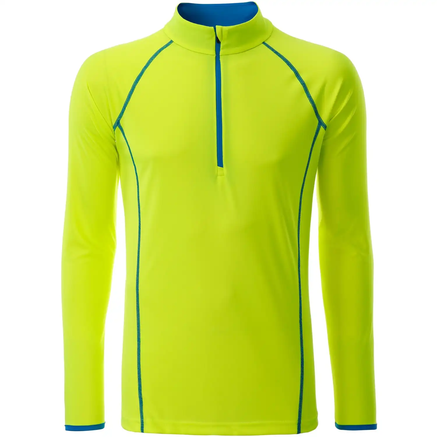Funktionsshirt Langarm "JN498" in bright-yellow/bright-blue, M - Bild 1