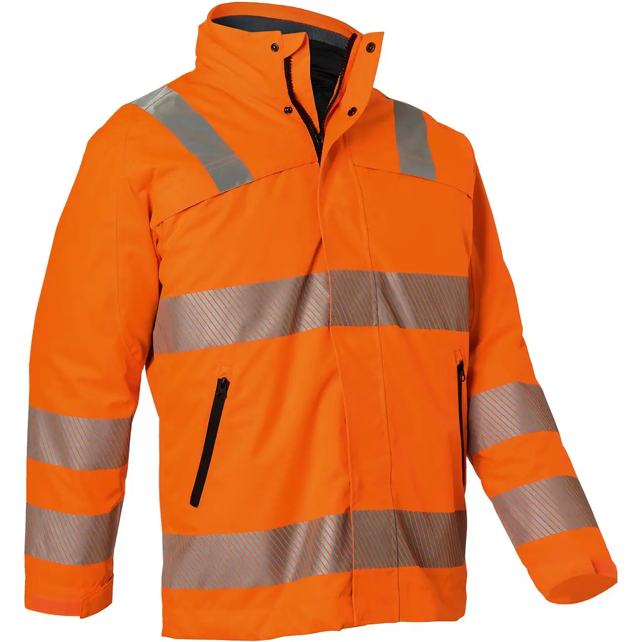 Warnschutz Regenparka 2in1 "REFLECTIQ" in Orange, XXL - Bild 1