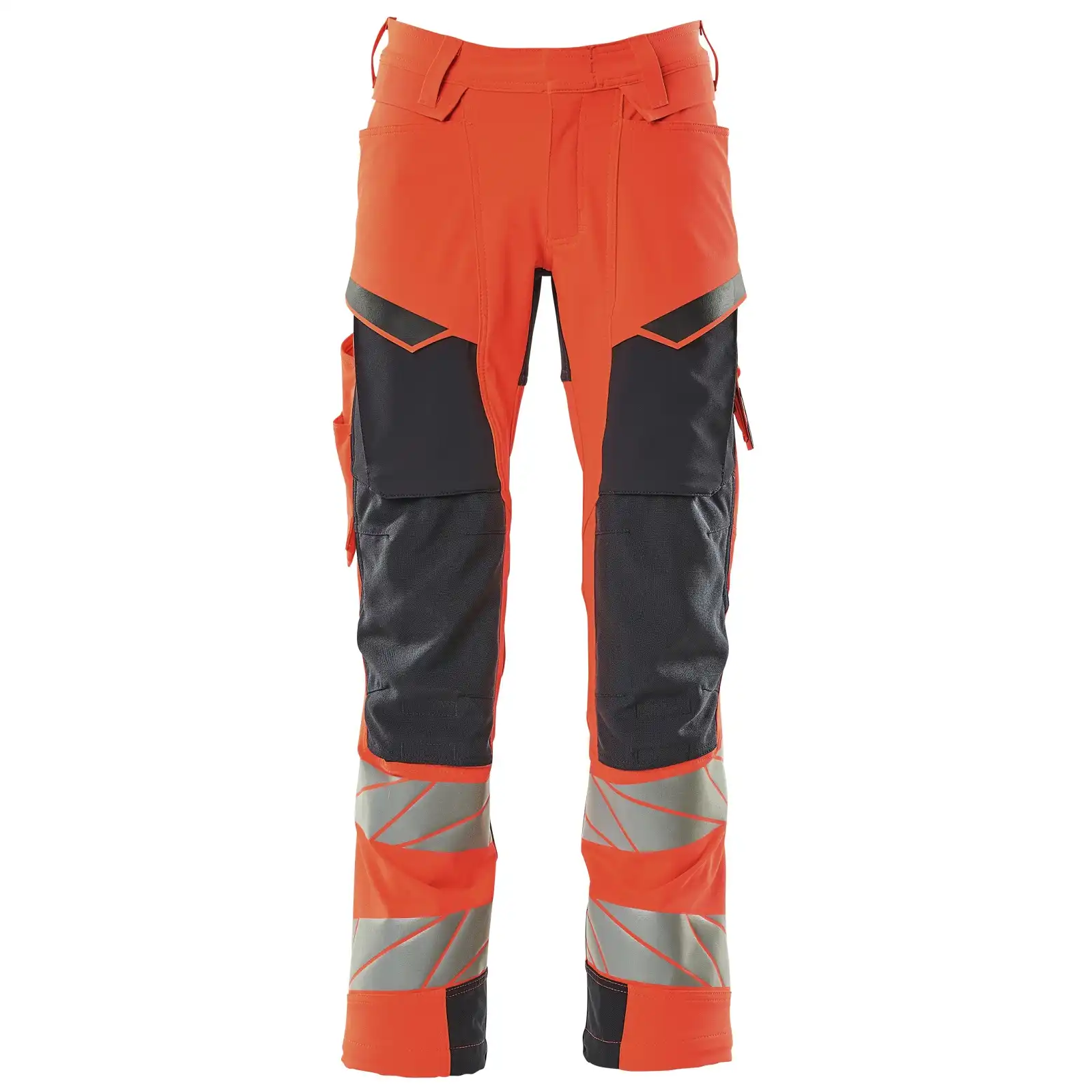 Warn Stretchbundhose Kl.2 ACCELERATE SAFE in rot/schwarzblau, 82C54 (EU 54) - Thumbnail 1