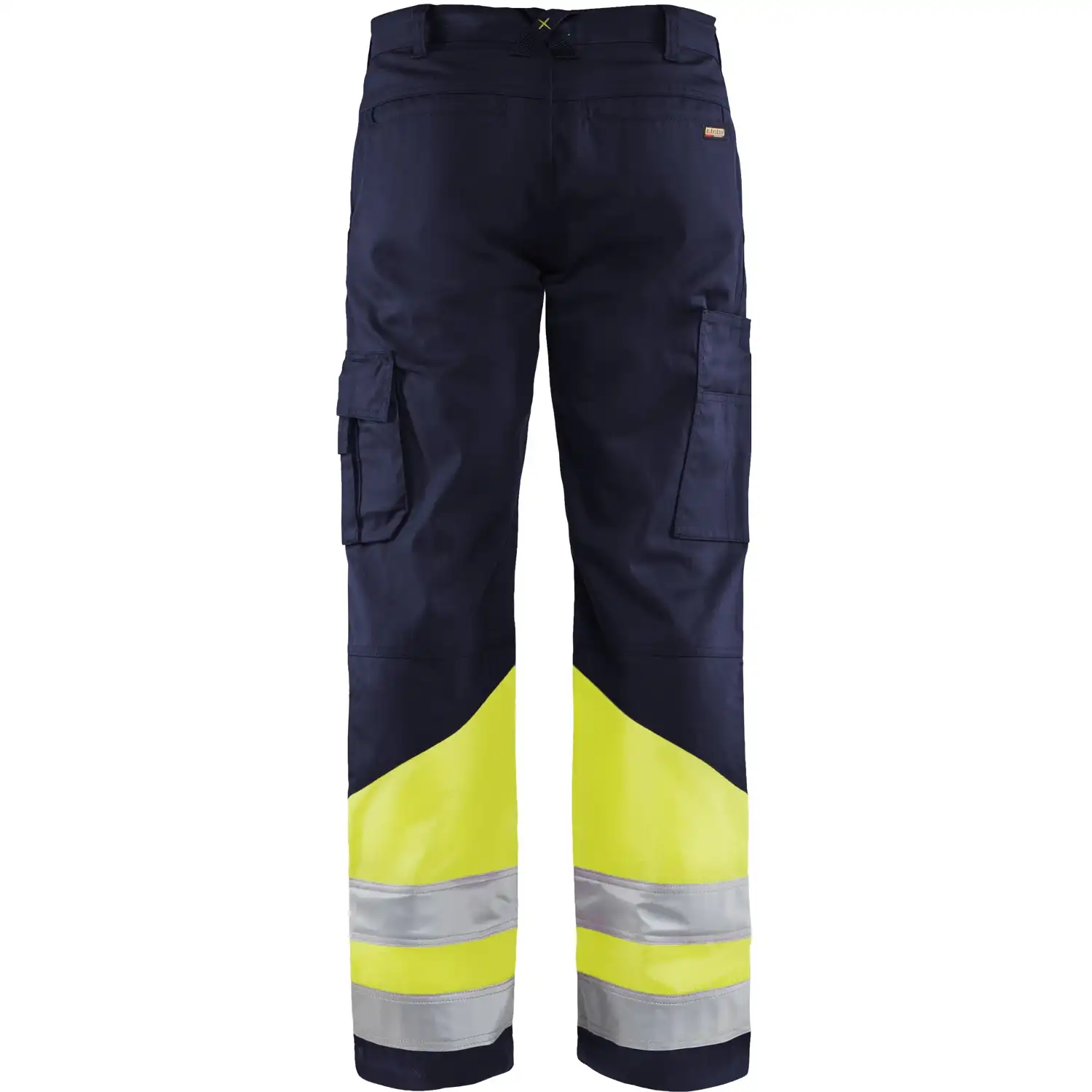 Warnschutz Bundhose "1564" in marine/gelb, C44 - Thumbnail 2