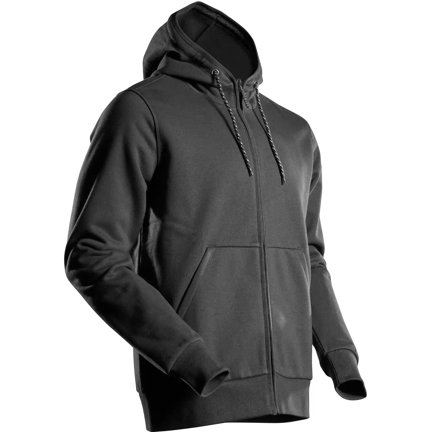 Kapuzen-Sweatjacke "22486-378" Customized in schwarz, XXL - Bild 1