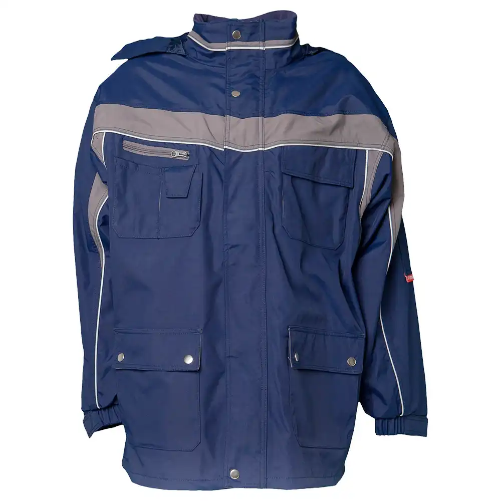 Allwetterjacke "PLALINE" in marine/zink, 4XL - Thumbnail 1