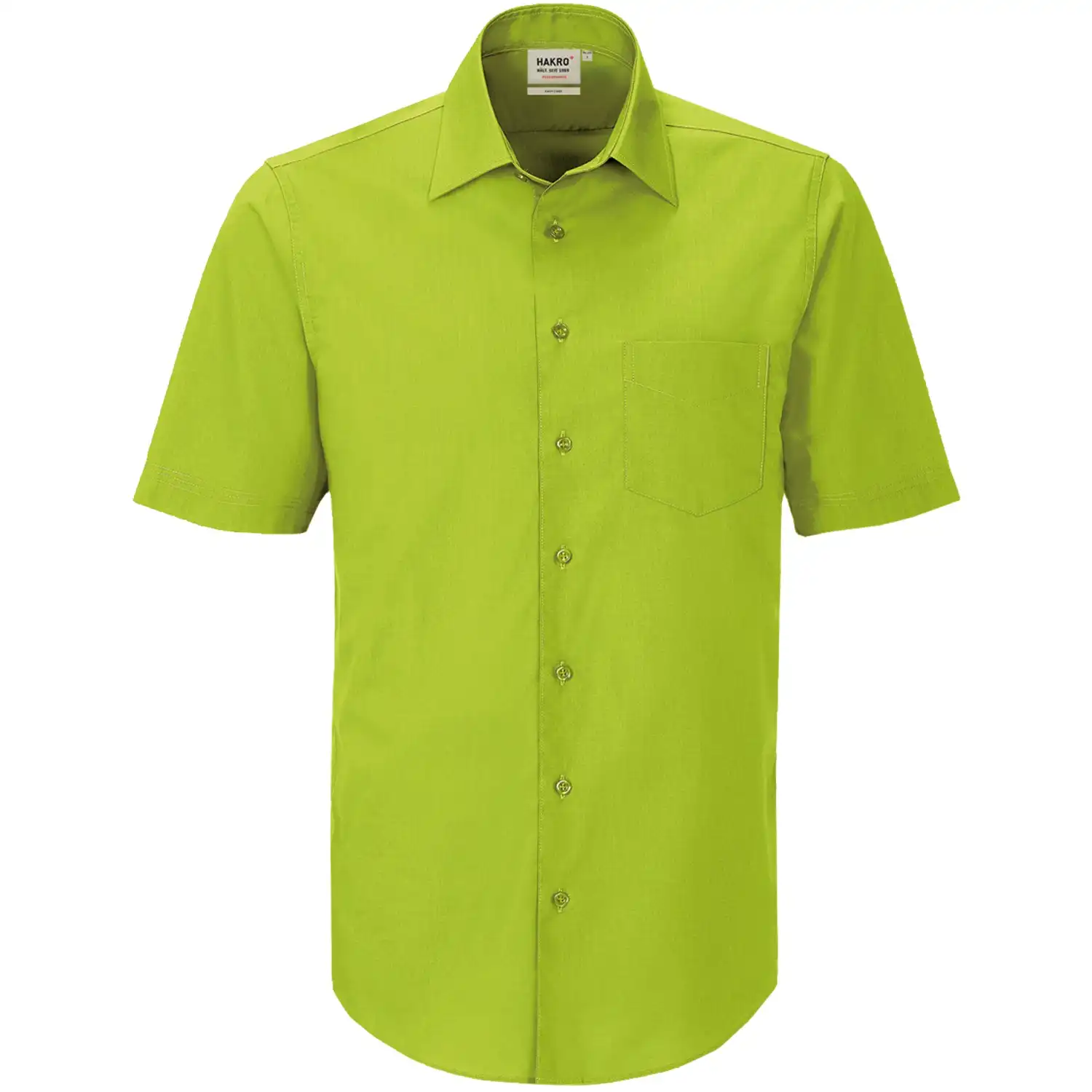 Herren Hemd 1/2 Arm "Performance" 122 in kiwi, L - Bild 1