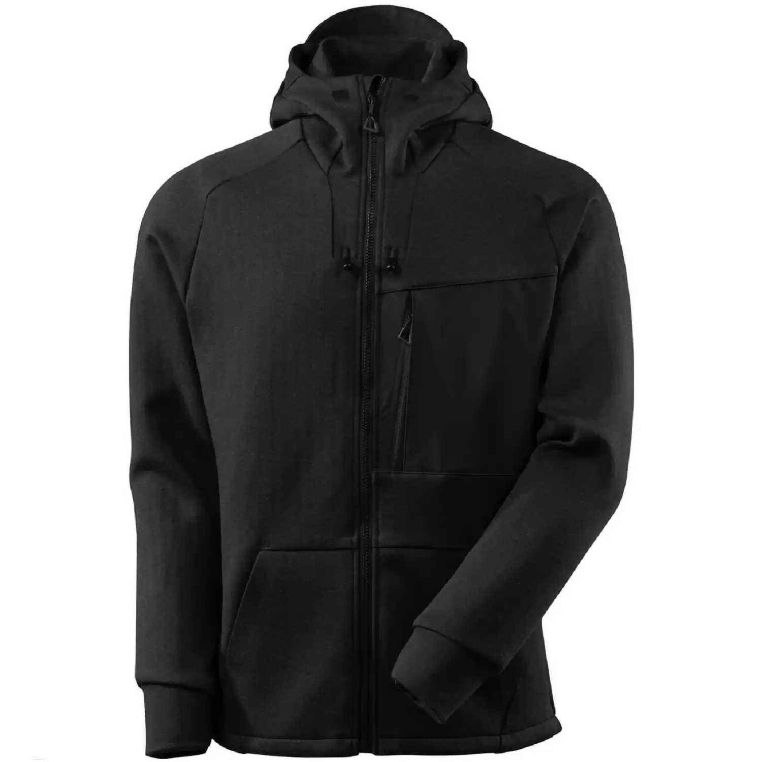 Kapuzen-Sweatjacke Advanced schwarz in XXL - Bild 1