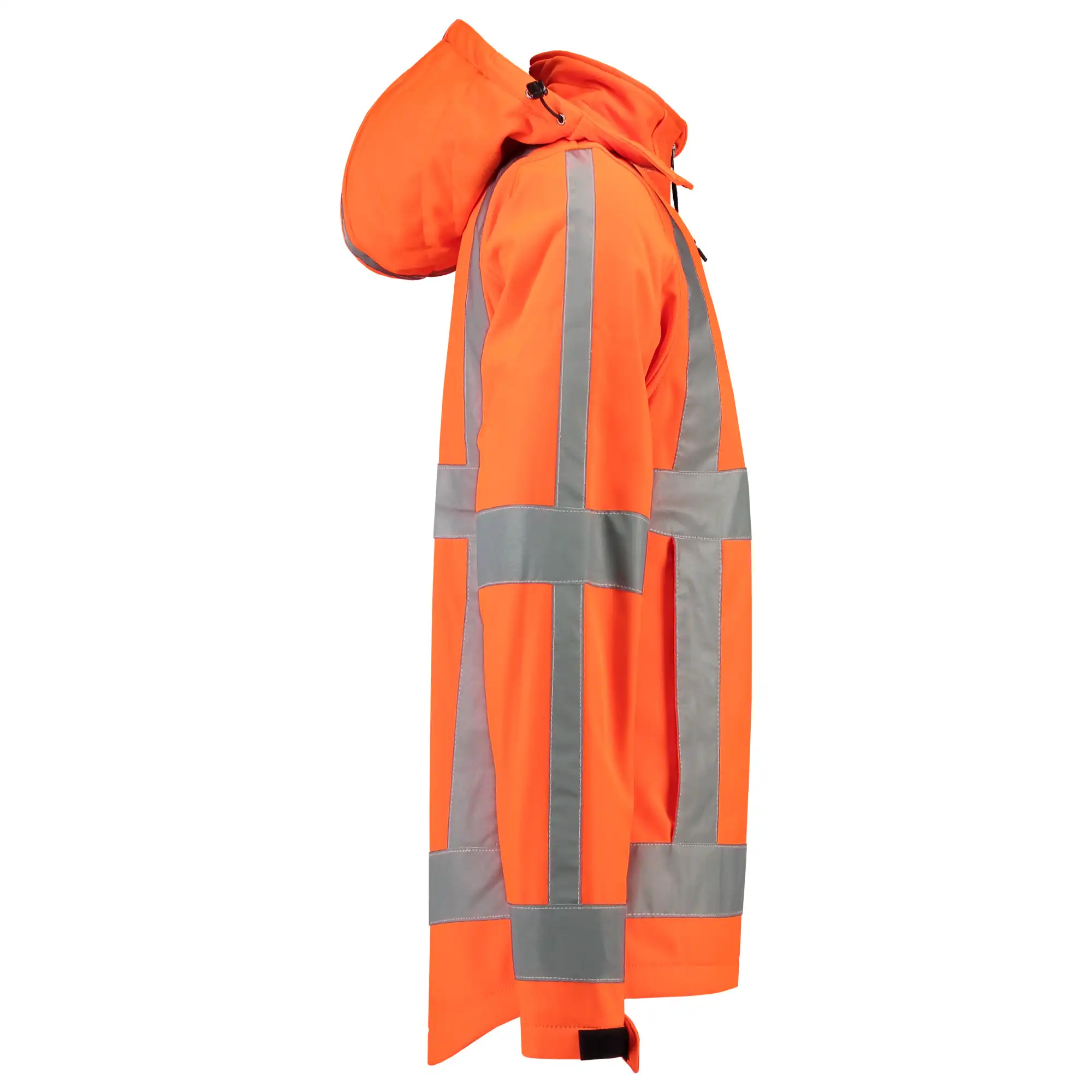 Warnschutz Softshelljacke RWS "403003" Safety in Orange, 8XL - Thumbnail 4
