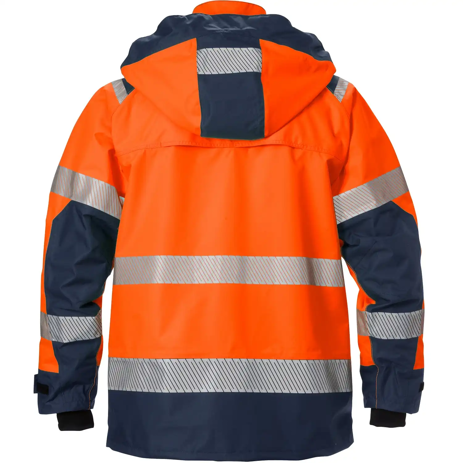 Warnschutz Regenjacke "4515 GTT" in orange/marine, XS - Thumbnail 2