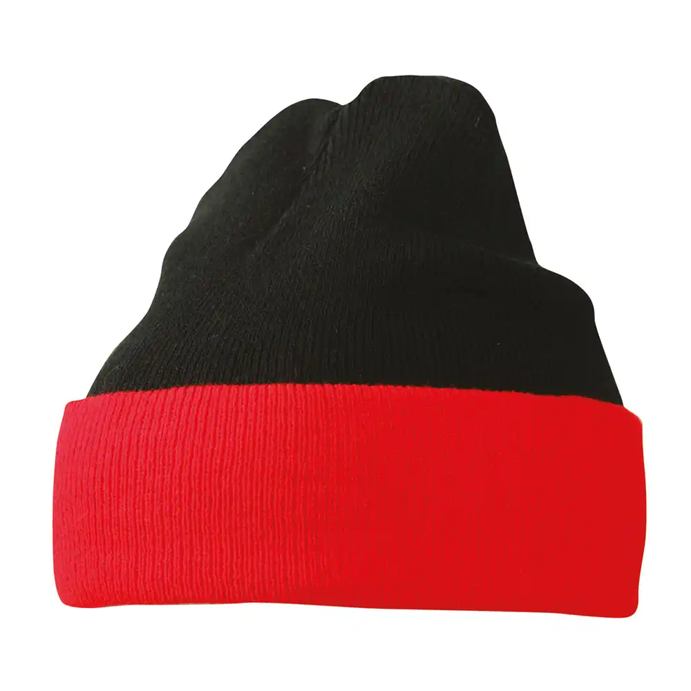 Strickmütze "MB7550" in schwarz/rot - Bild 1