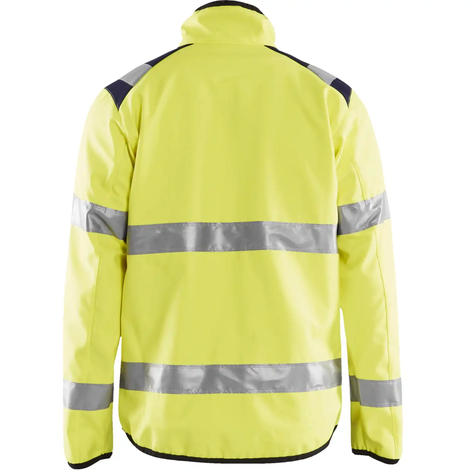 Warnschutz-Softshelljacke "4877" in gelb/marine, 4XL - Thumbnail 2
