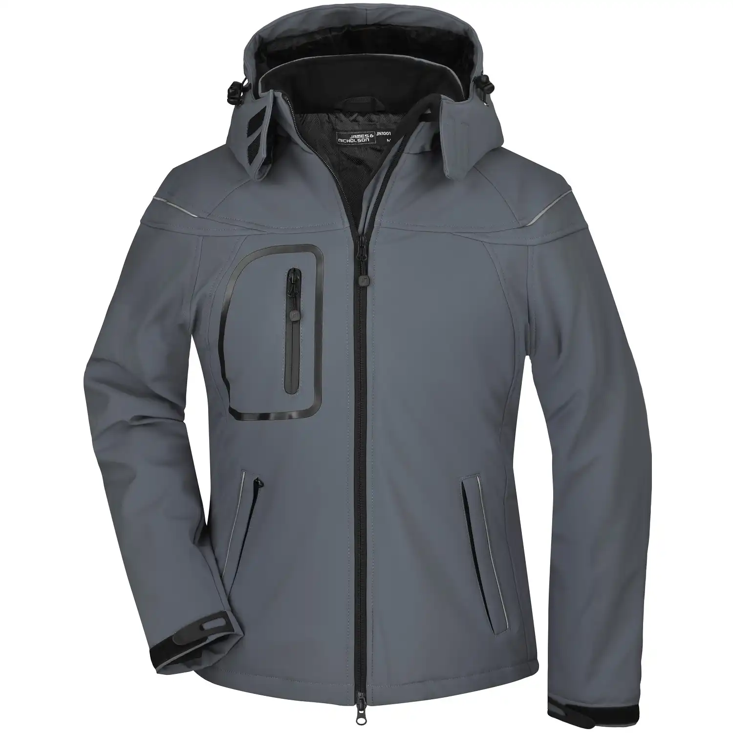 Damen Winter Softshelljacke "JN1001" in carbon, L - Bild 1