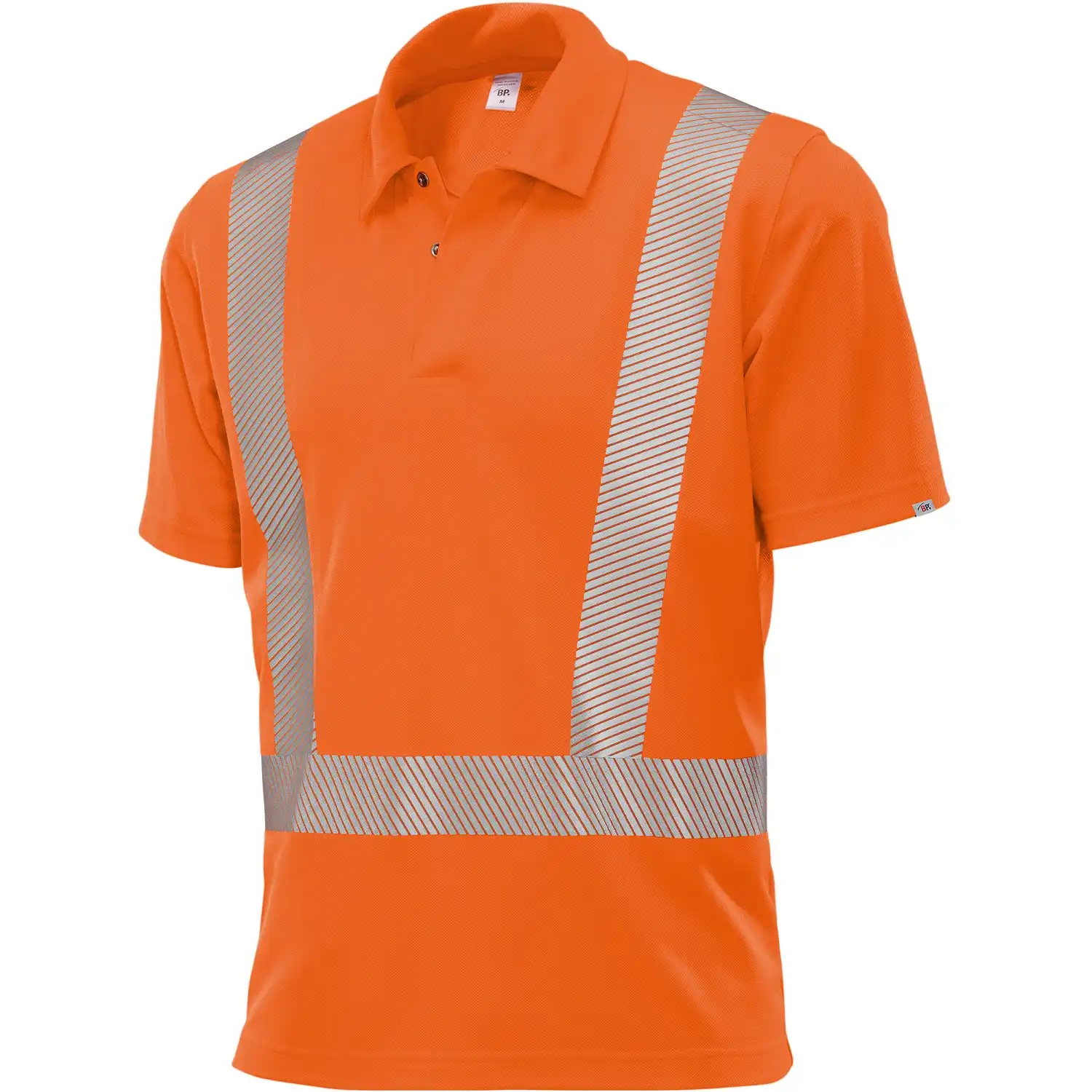 Warnschutz Polo-Shirt "2132-260" Hi-Vis Comfort in warnorange, XS - Bild 1