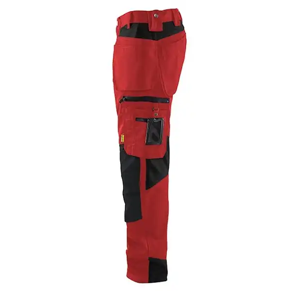 Handwerkerhose "1555" in rot/schwarz, C146 - Thumbnail 3
