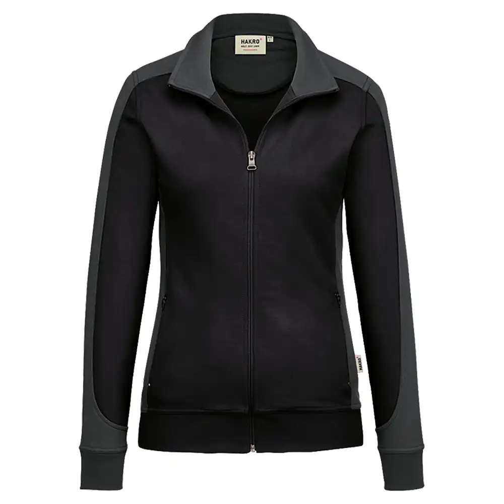 Damen Sweatjacke "CONTRAST PERFORMANCE" 277 in schwarz, M - Thumbnail 1