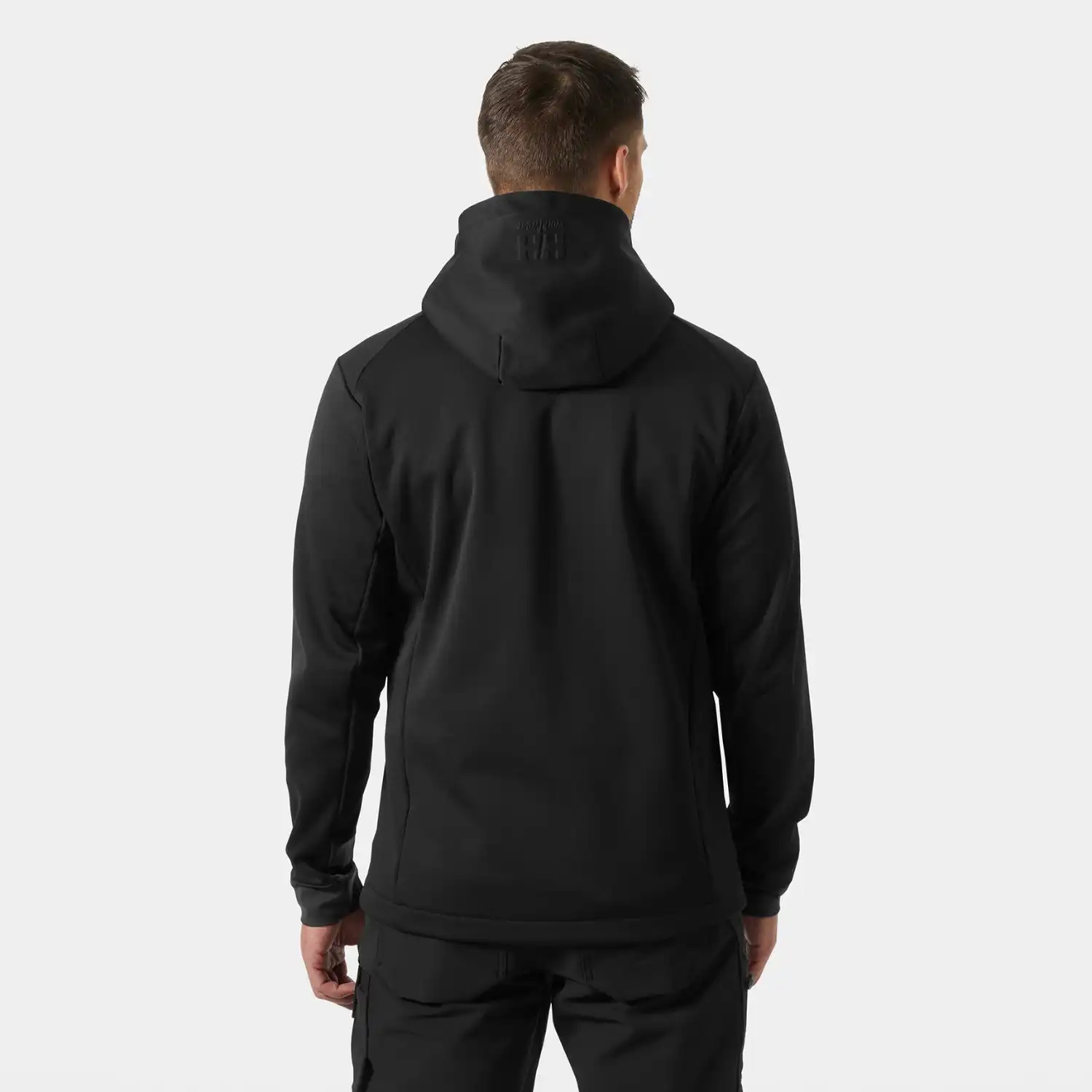 Kapuzen Funktionsjacke "TECH HOODED MIDLAYER" in schwarz, XS - Thumbnail 4