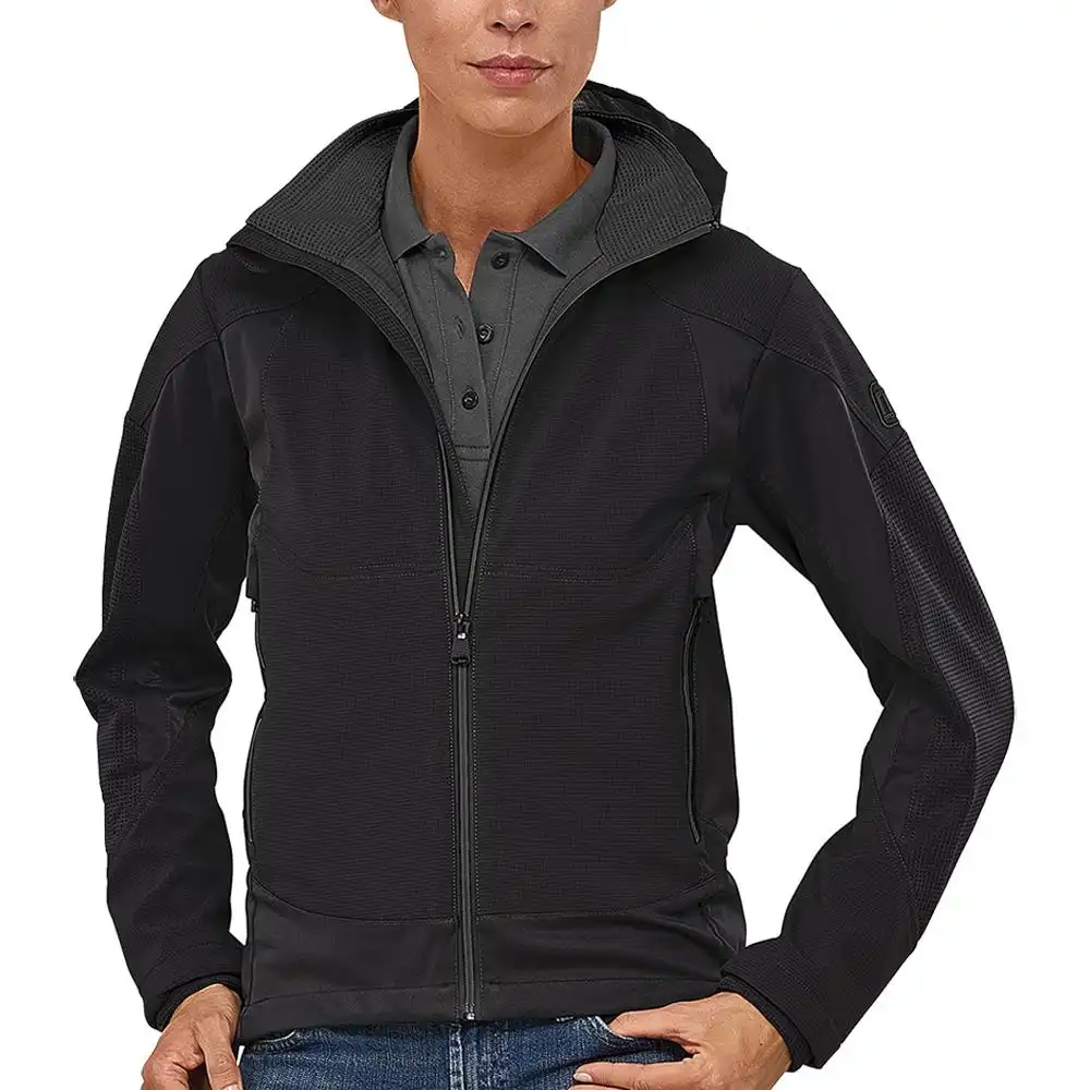 Damen Softshelljacke "VENTURE" in schwarz/grau, XXL - Bild 1