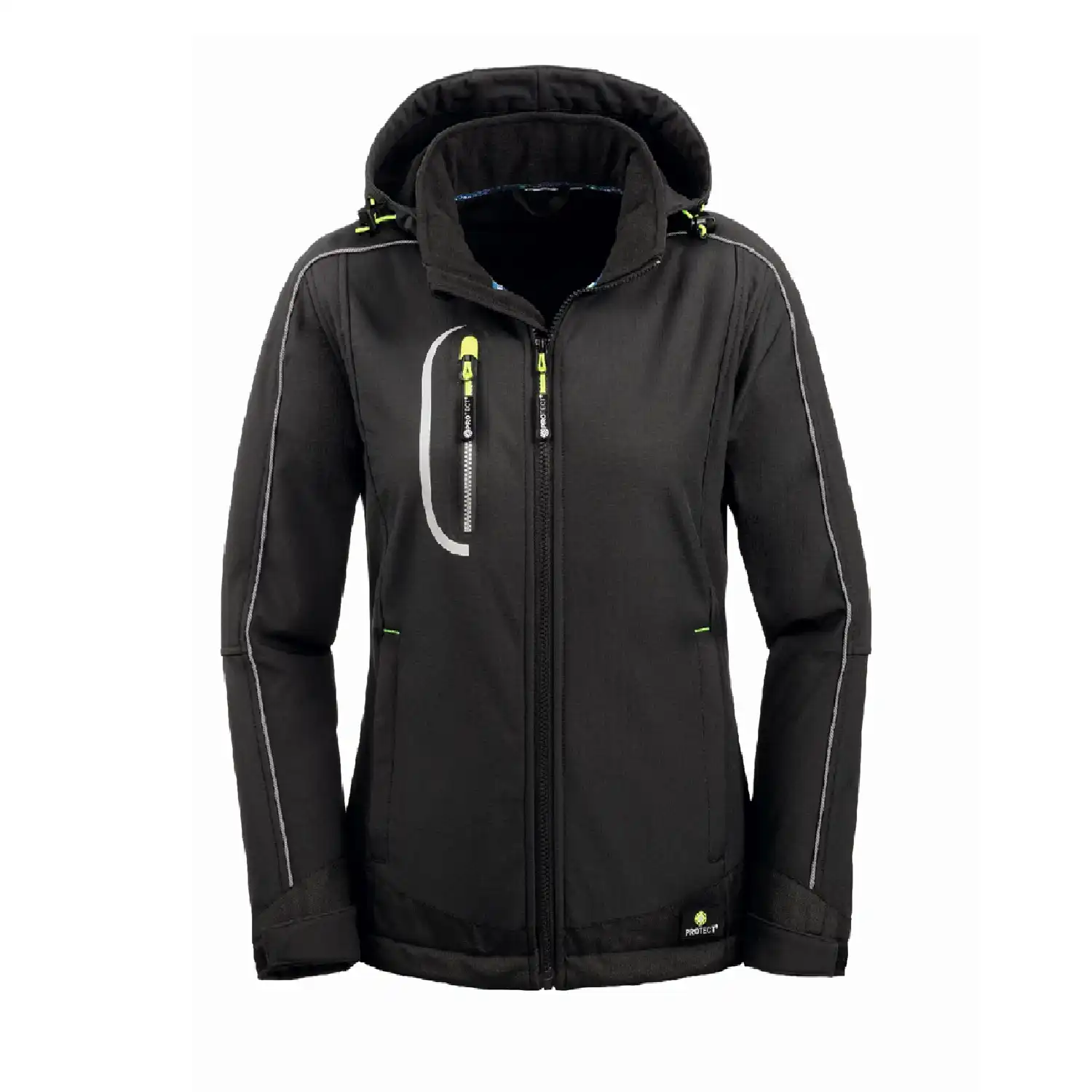 Damen Softshelljacke "MARYLAND" schwarz in 38 - Thumbnail 1