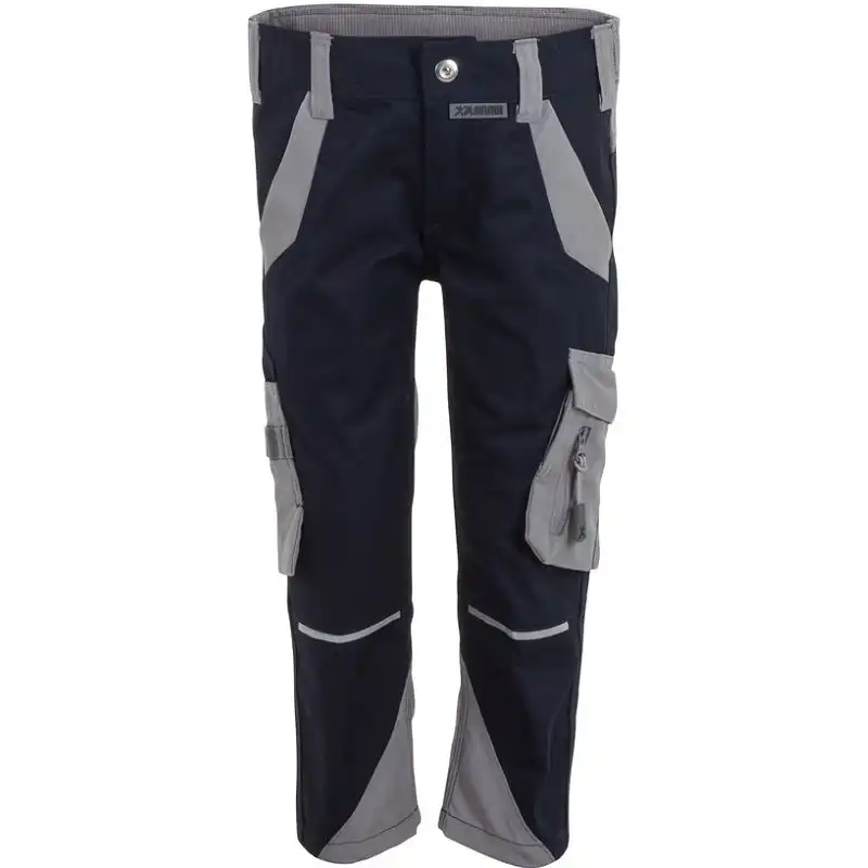 Kinder Stretch-Bundhose "Norit" in schwarzblau/zink, 110/116 - Thumbnail 1