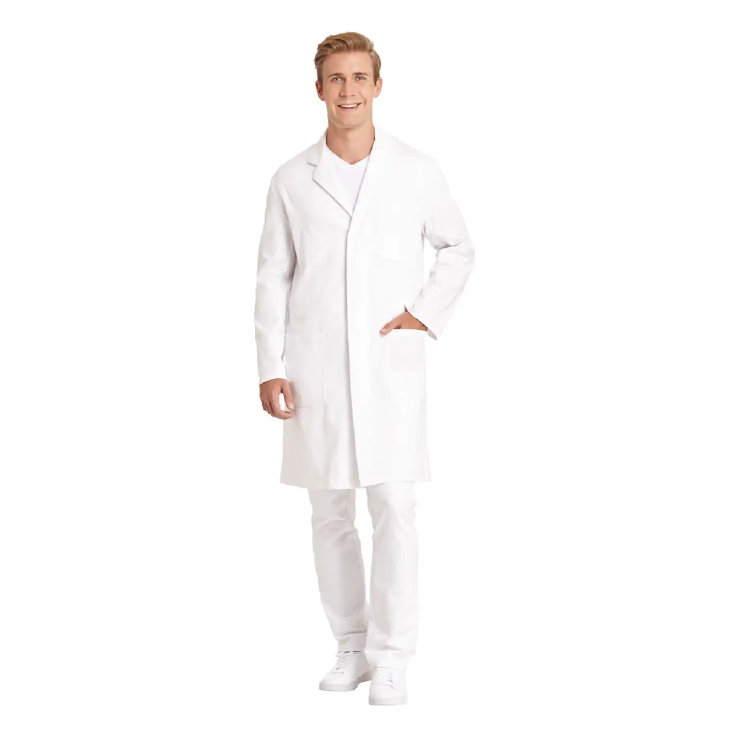 Berufsmantel "12/1166" in L, Weiß - Thumbnail 1