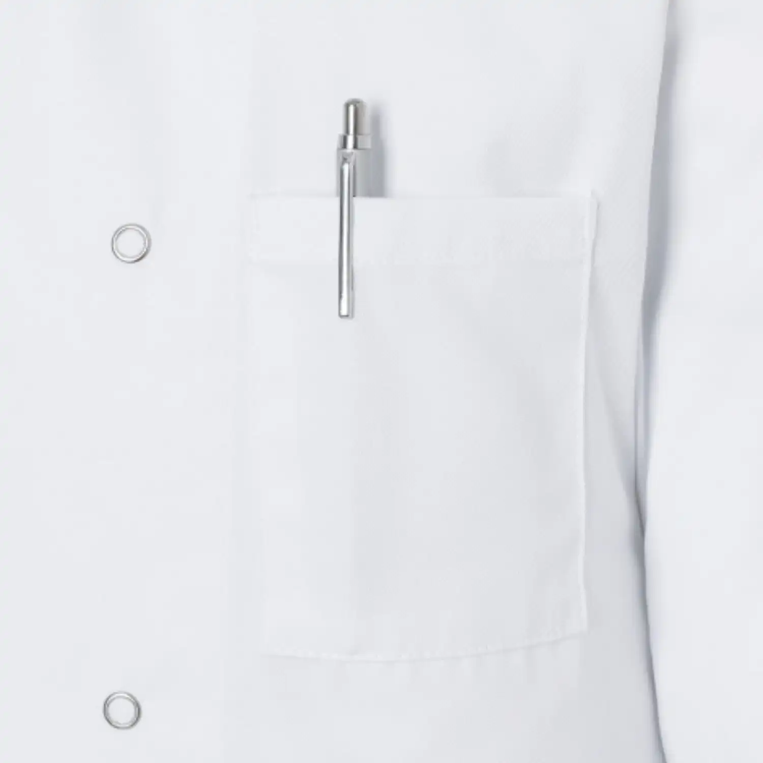 Basic Kochjacke "BJM 2" in L, Weiß - Thumbnail 5