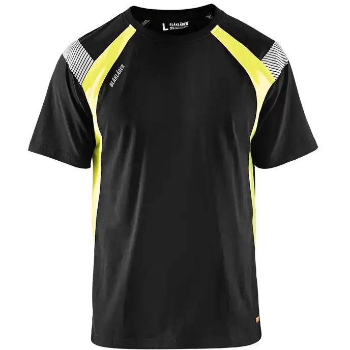 T-Shirt "3332" in schwarz/gelb, 3XL - Thumbnail 1