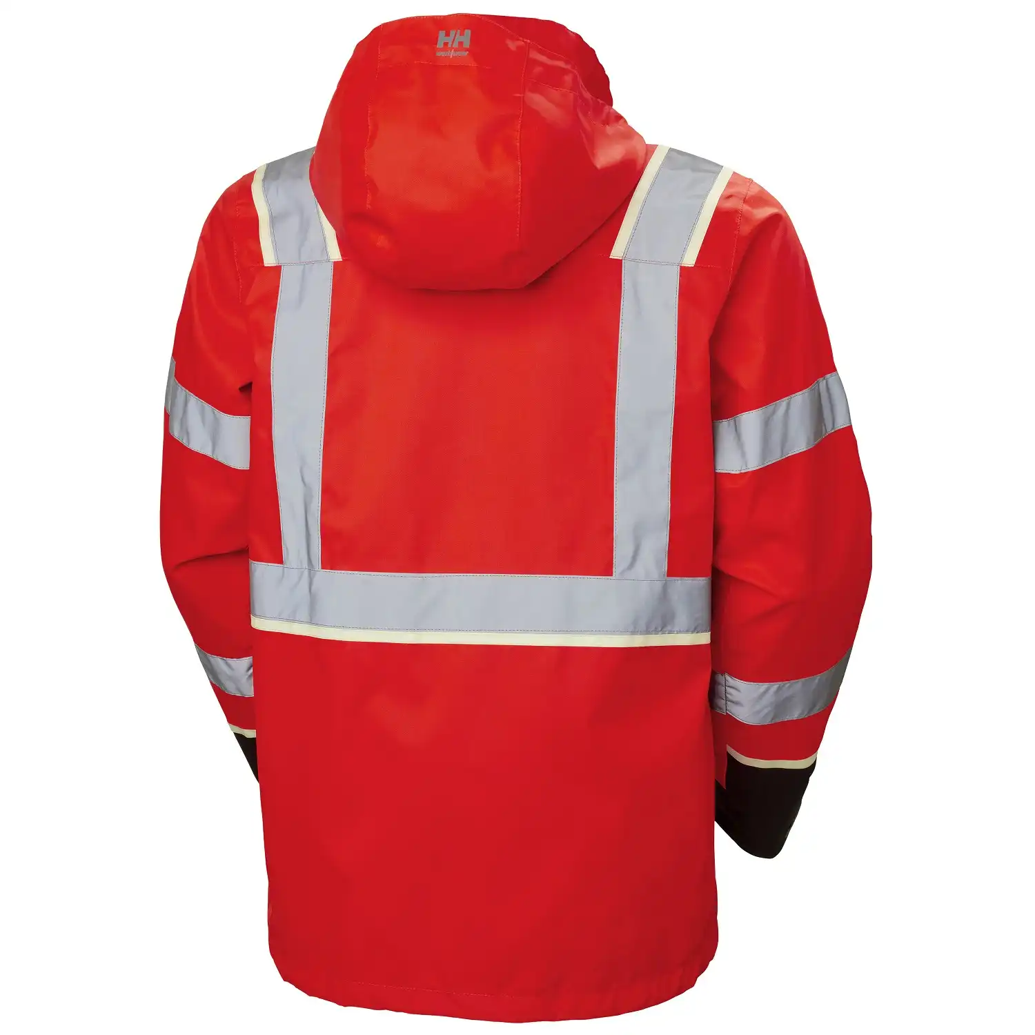 Warnschutz Regenjacke "UC-ME" in rot/schwarz, XS - Thumbnail 2