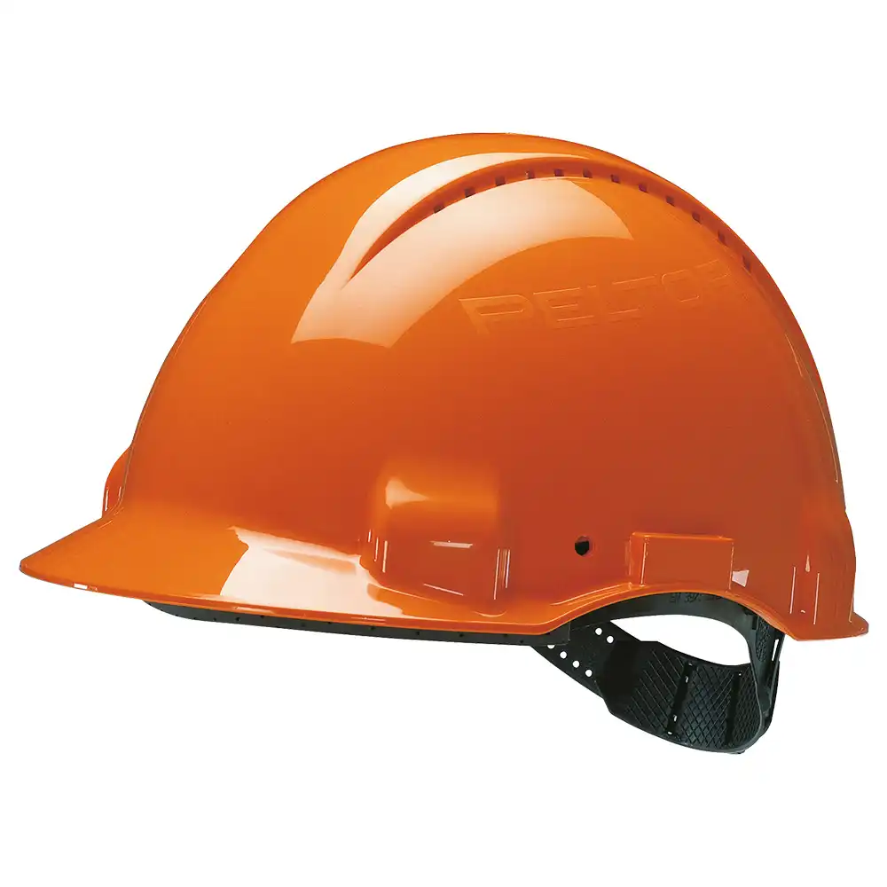 Schutzhelm G3000 m. Uvicator ABS mit Schweißband in Orange - Thumbnail 1