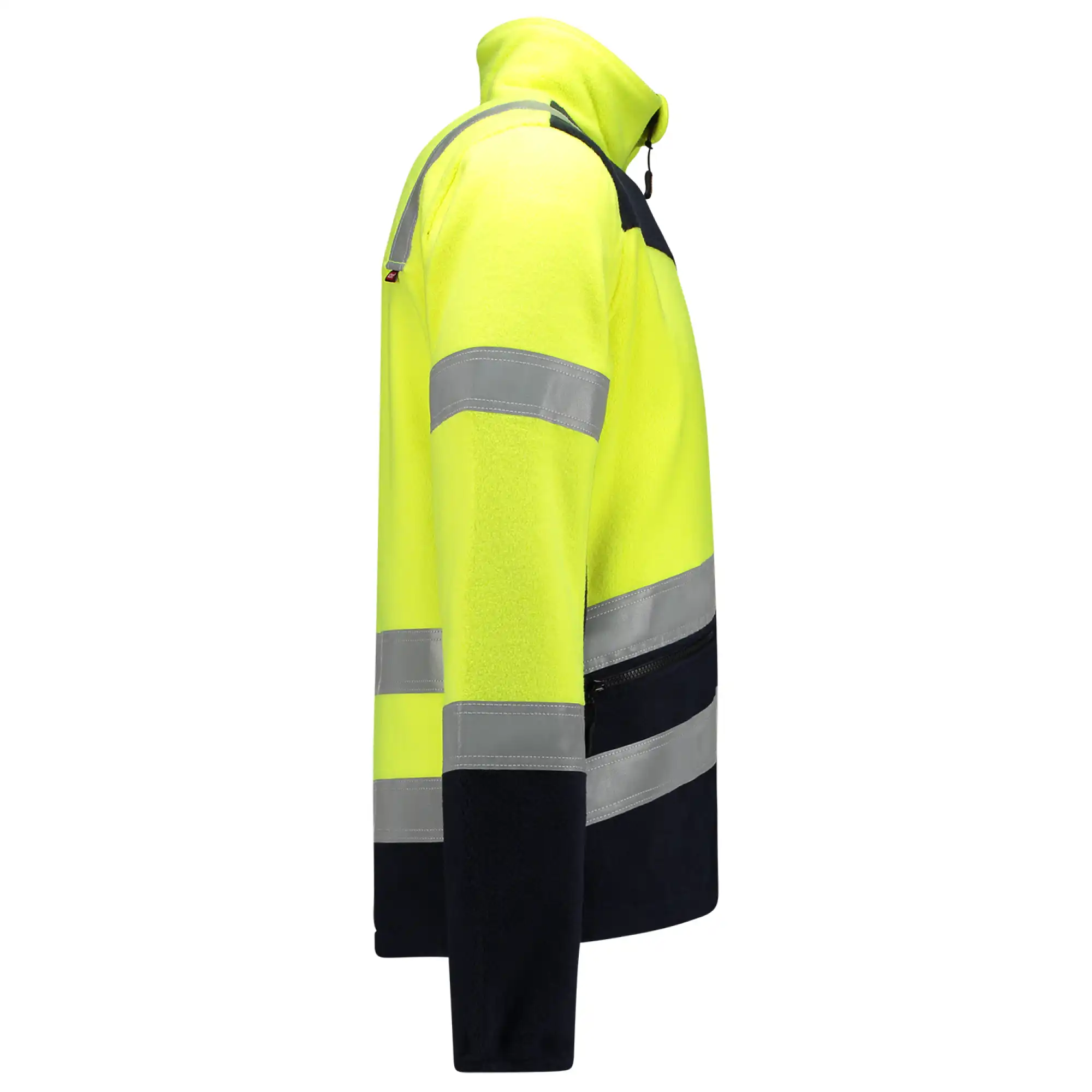 Multinorm Fleecejacke "403013" Safety yellow/ink in M - Thumbnail 4