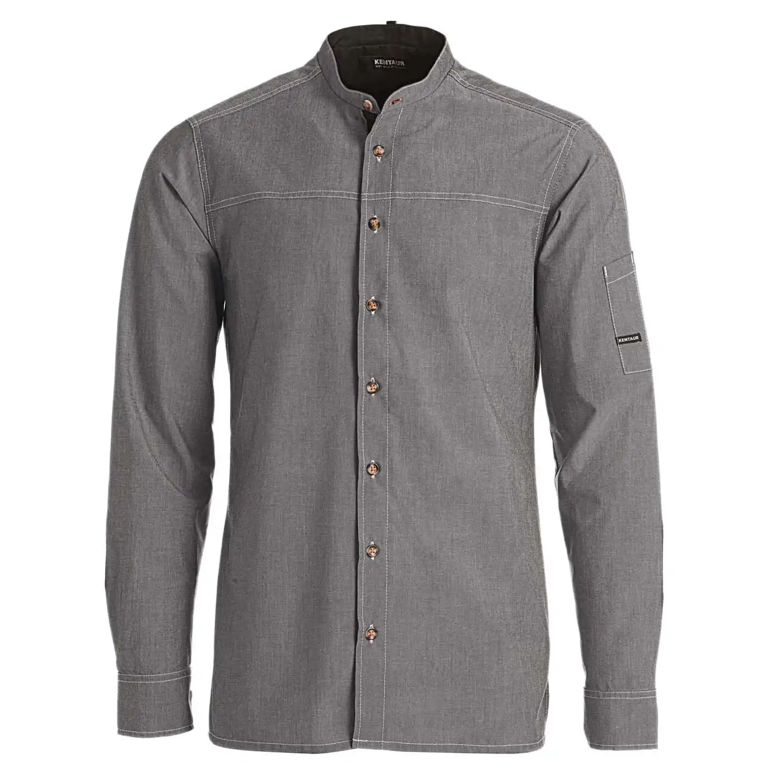 Kochhemd "25204" in grau, 7XL - Thumbnail 1