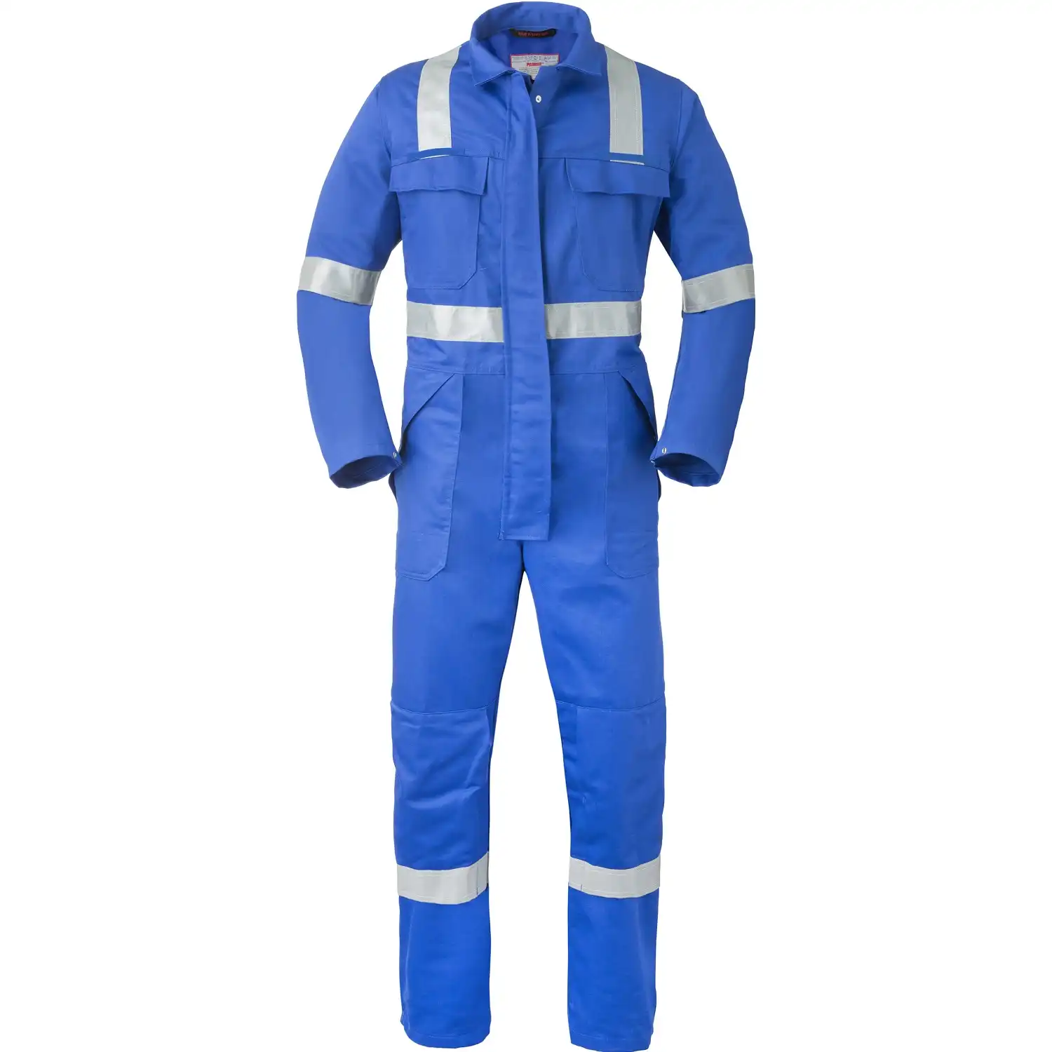 Multinorm Overall "2033" 5safety mit Druckknöpfen in kornblau, 48 - Bild 1
