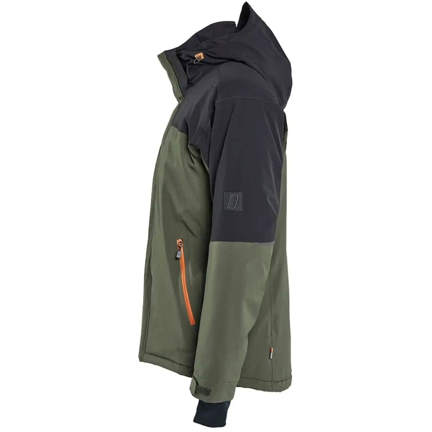 Stretch Winterjacke "STRIKER" in XS, waldgrün/rost - Thumbnail 4